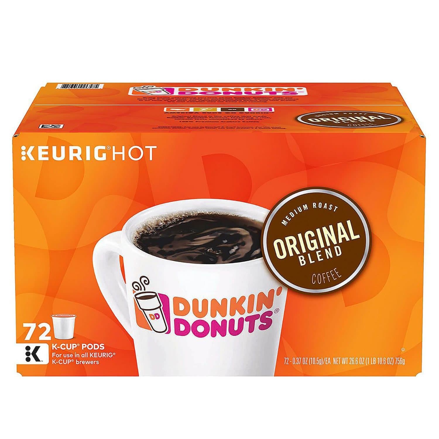 Original Blend Coffee K-Cup Pods, Box of 72 Count