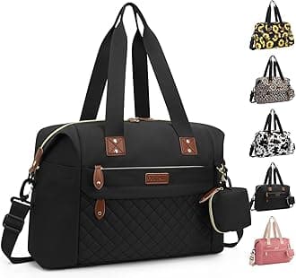Diaper Bag Tote - Diaper Baby Bags with Pacifier Case, Shoulder Straps, Stroller Clips, Waterproof Large Mommy Maternity Travel Baby Bag for Mom and Dad, Medium, Black