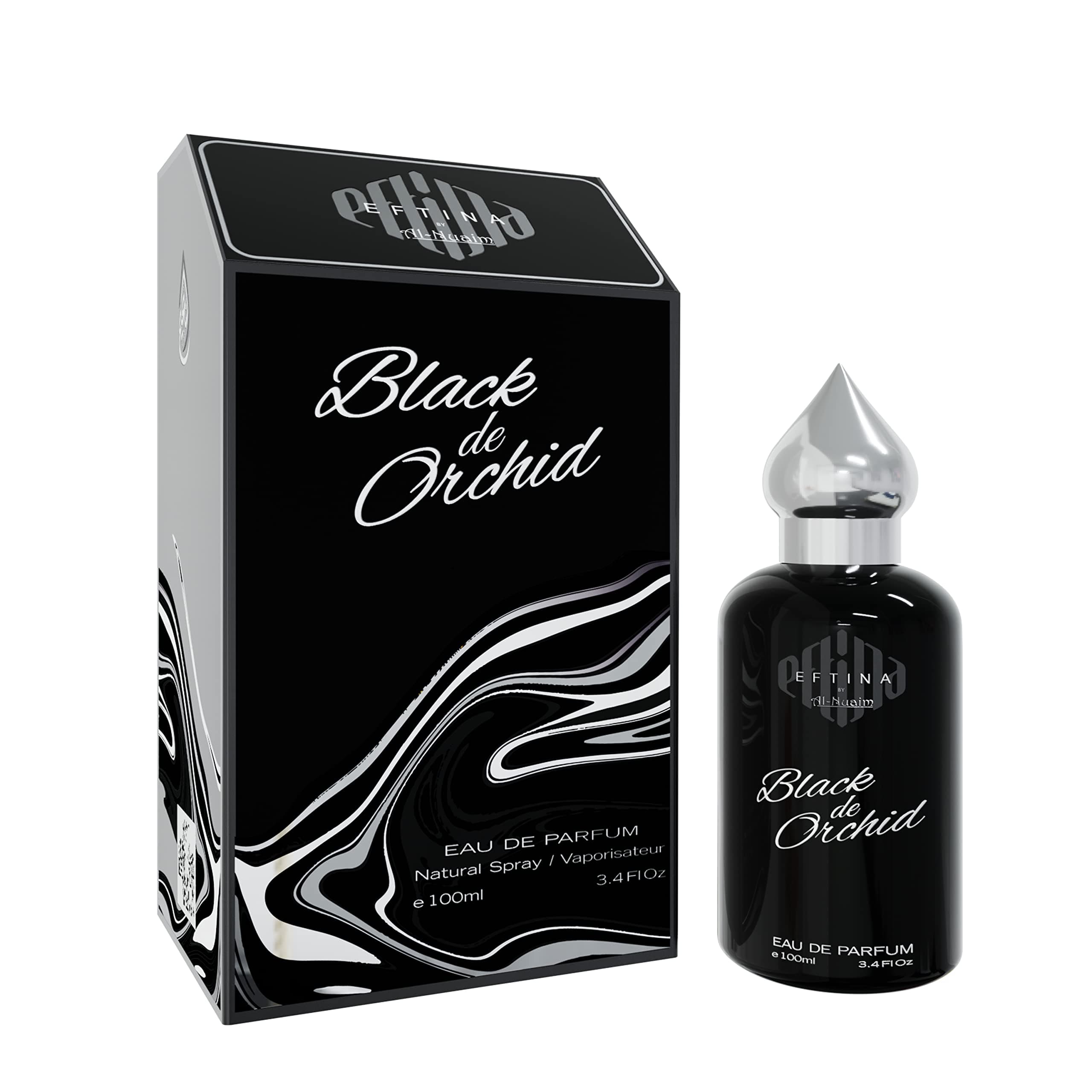 EFTINA By Al-Nuaim Black Orchid Eau De Parfum, Liquid EDP Perfumes, Long Lasting Luxury Perfumes For Unisex, 100ml