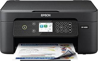 Epson Expression Home XP-4200 Wireless Color All-in-One Printer with Scan, Copy, Automatic 2-Sided Printing, Borderless Photos and 2.4" Color Display,Black