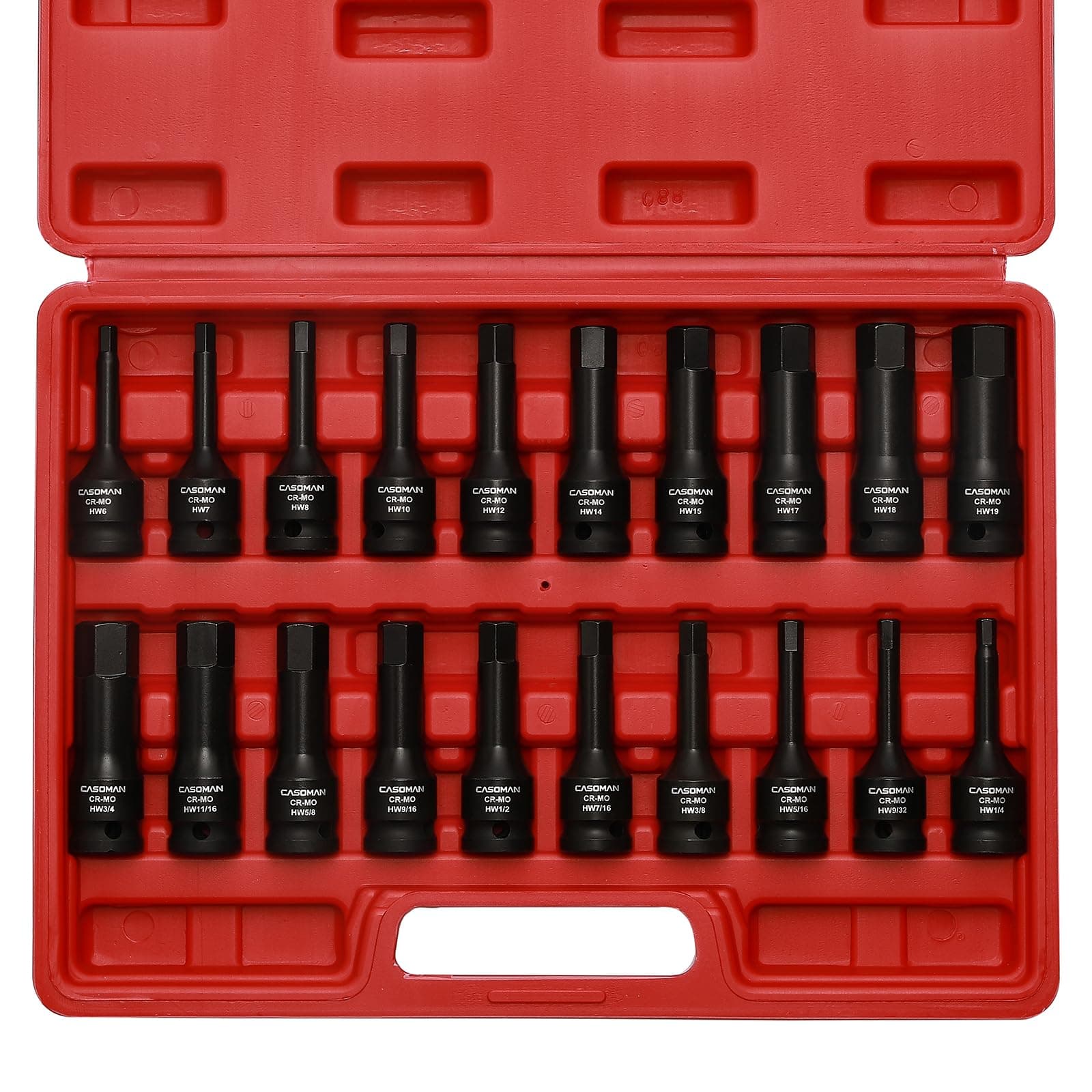 20-Piece 1/2-Inch Drive Allen Bit Socket Set