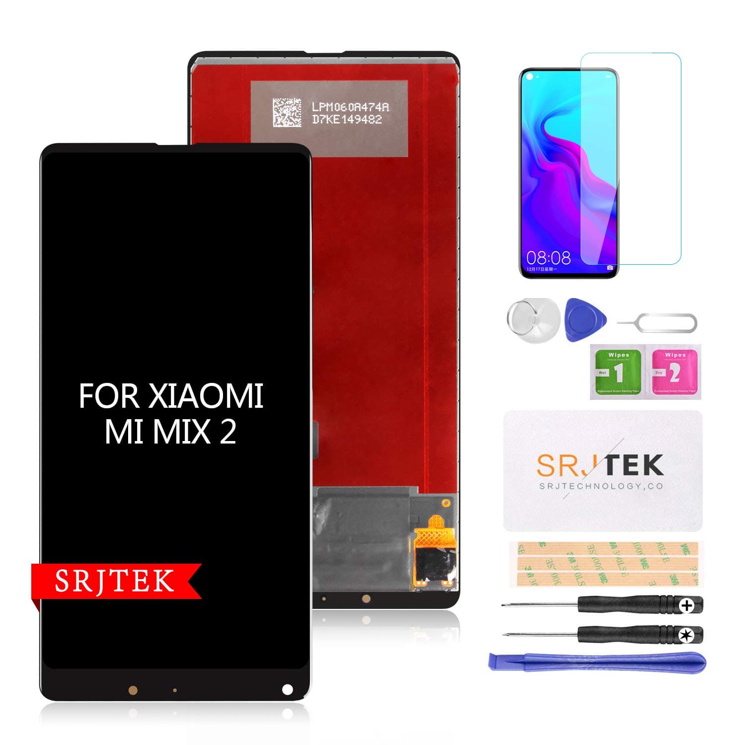 Screen Replacement for Xiaomi Mix 2 for Xiaomi Mi Mix 2 LCD Display Touch Digitizer Panel Kits Assembly Black 5.99" (Not for Mi Mix)