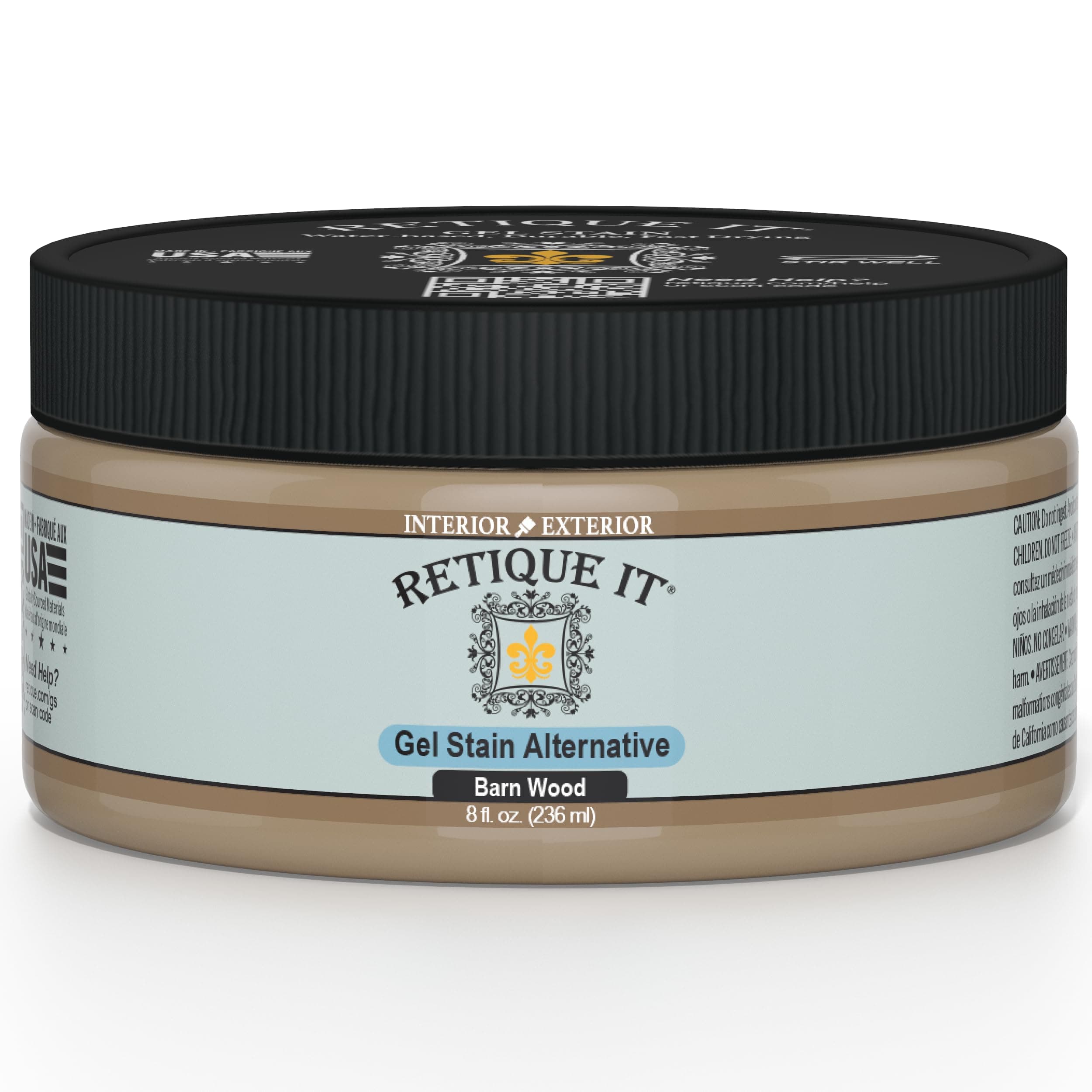 Retique It Water-Based Gel Stains (8oz, Barn Wood)