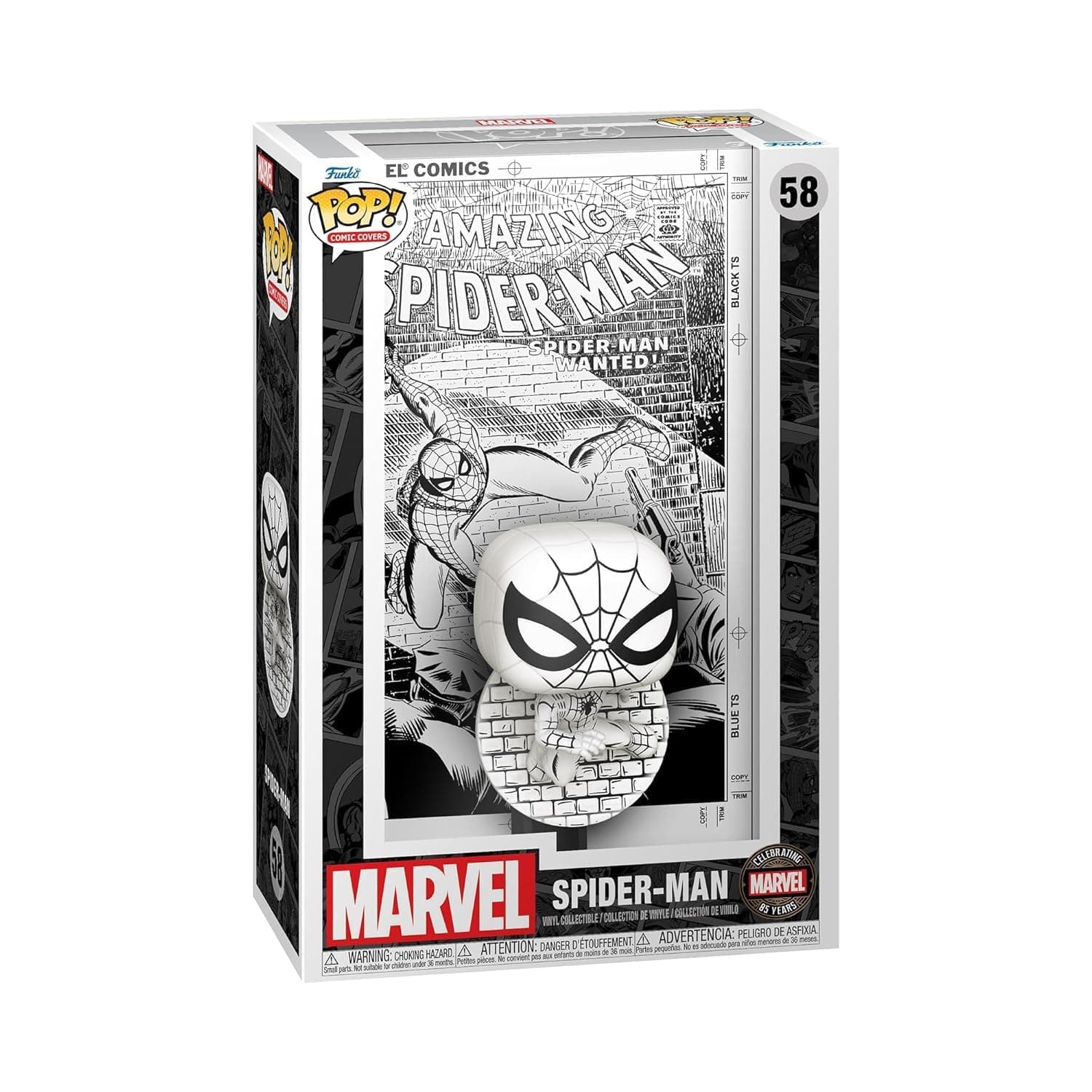 Pop Comic Cover! Marvel: Marvel's 85th - Spider-Man, Collectable Toy Vinyl Figure - 80875