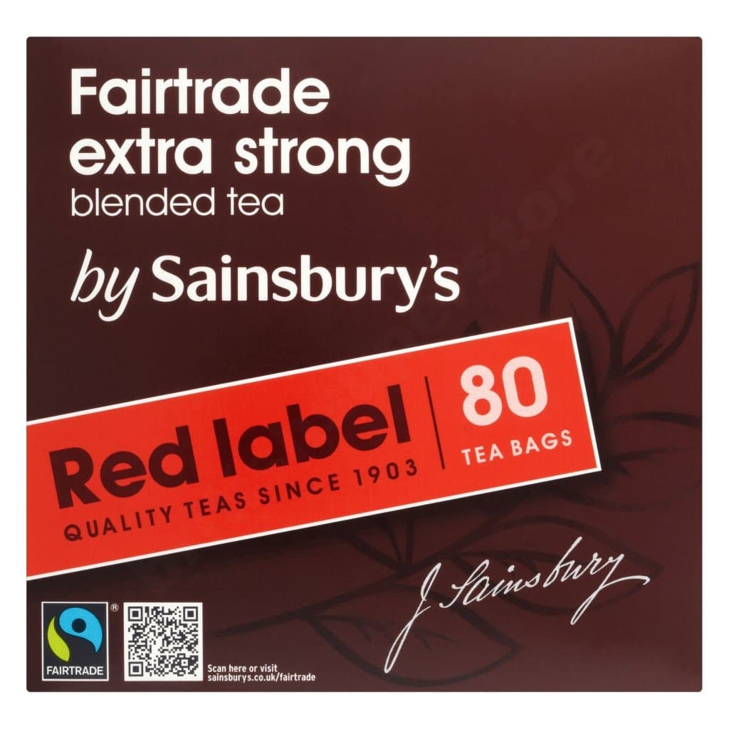 Sains Bury's Red Label Tea, Extra Strong, 80 cm, 250 g
