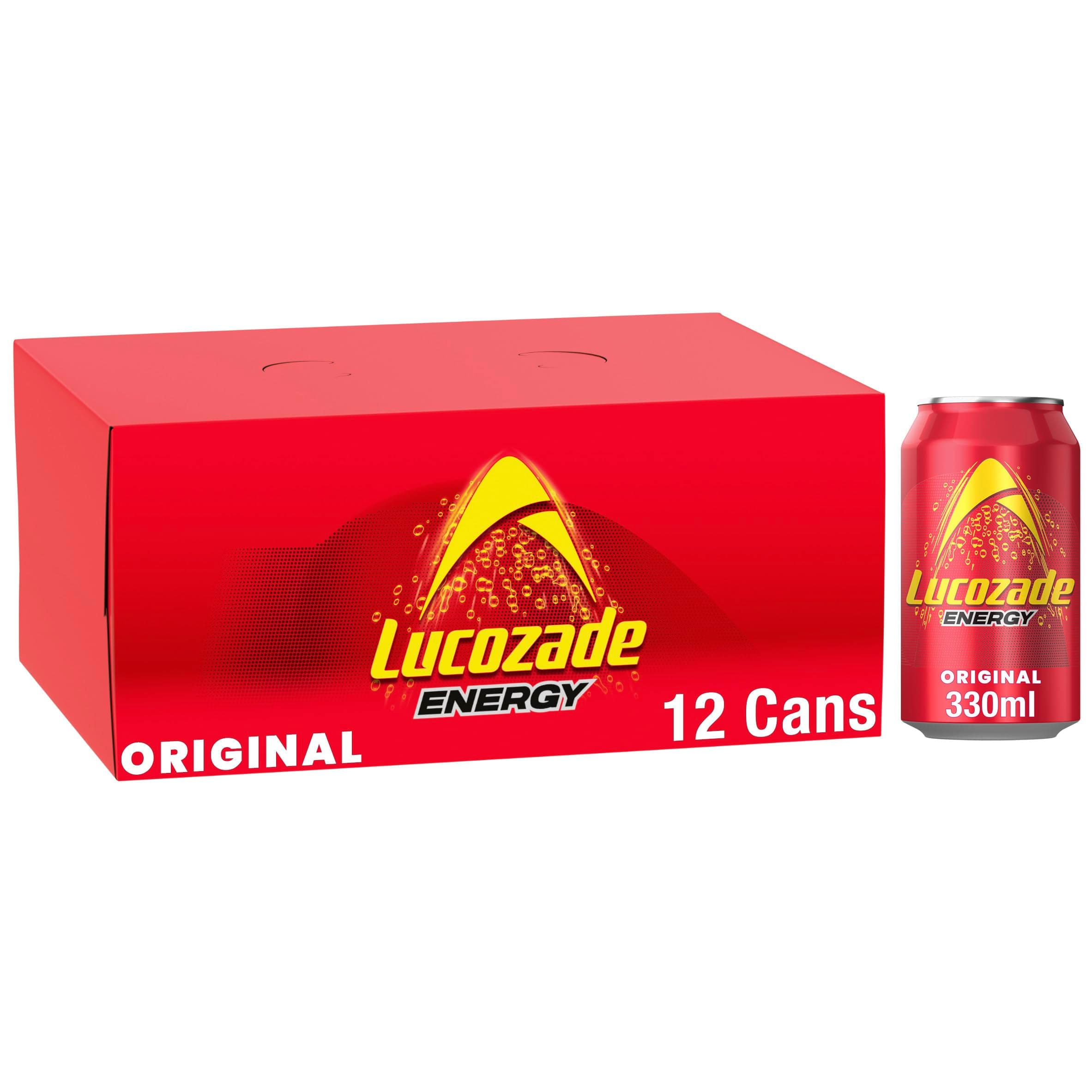 Lucozade Energy Drink Original 12x330ml multipack