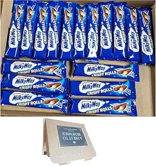 Milky Way Crispy Rolls Chocolate Bar 22.5g Pack Of (17 Bars) Fresh Stocks