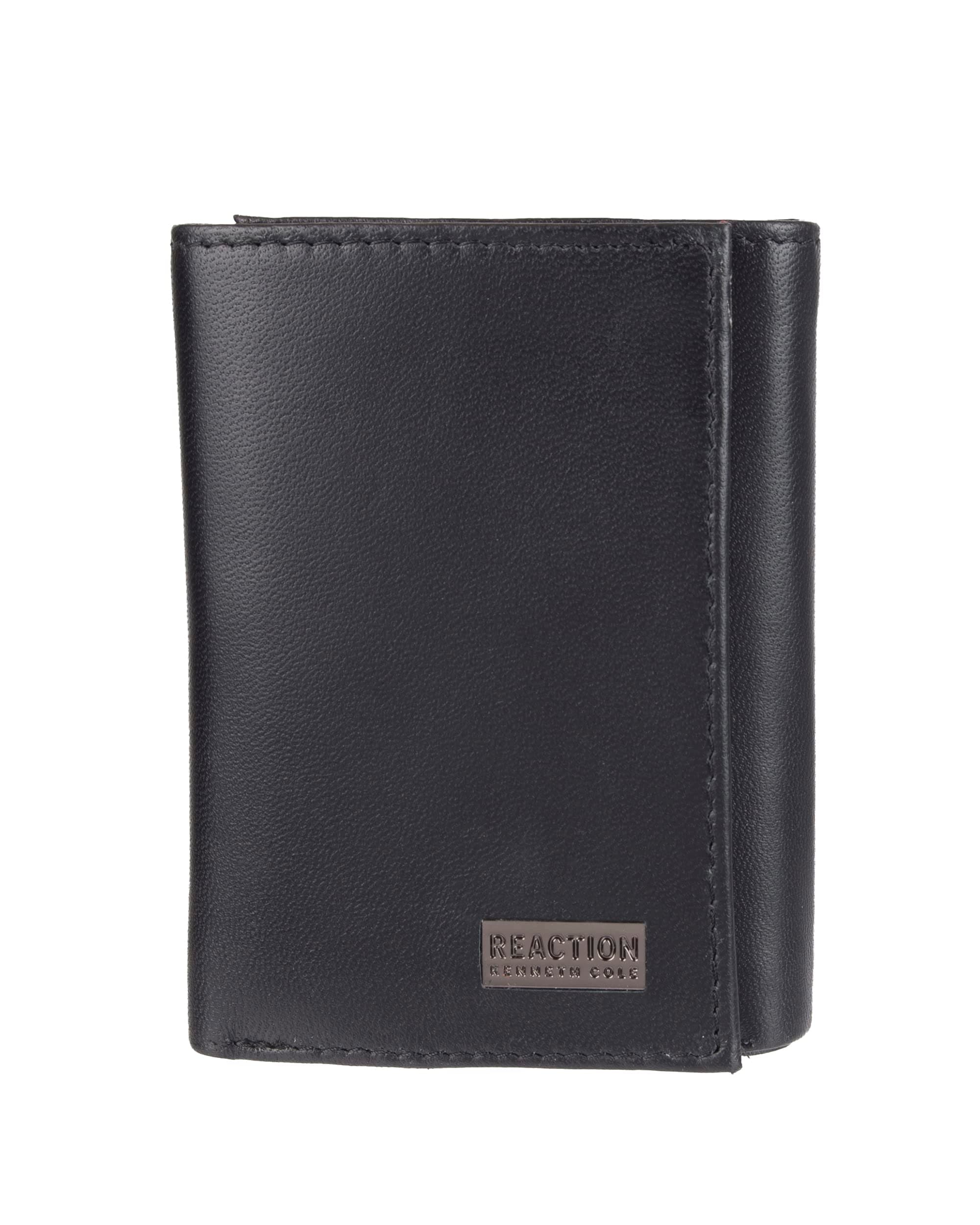 KENNETH COLE Men's Wallet RFID Blocking Security Slim Trifold with Id Window Bi-Fold