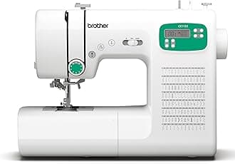 Brother CE1155 Computerized Sewing Machine, 110 Built-in Stitches, LCD Display, 7 Included Feet