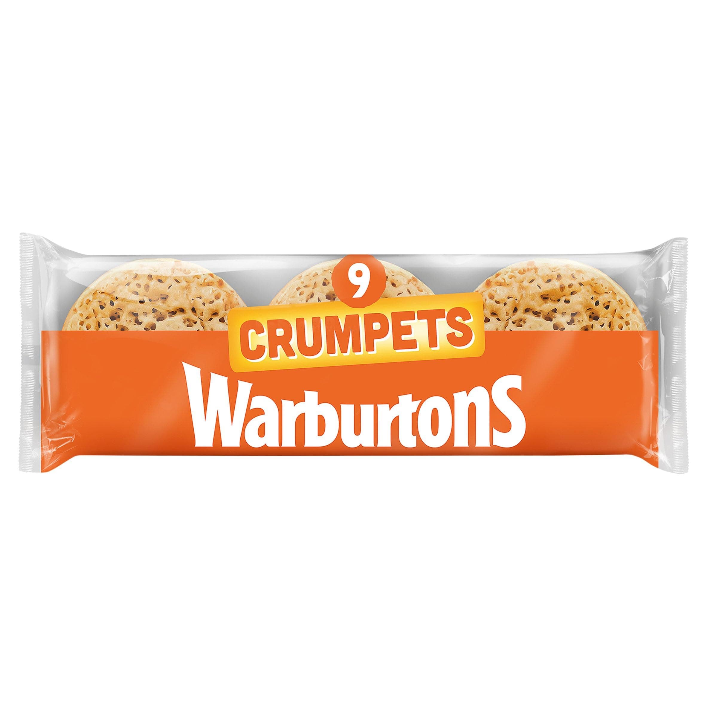 Warburtons Crumpets, Pack of 9, 330g