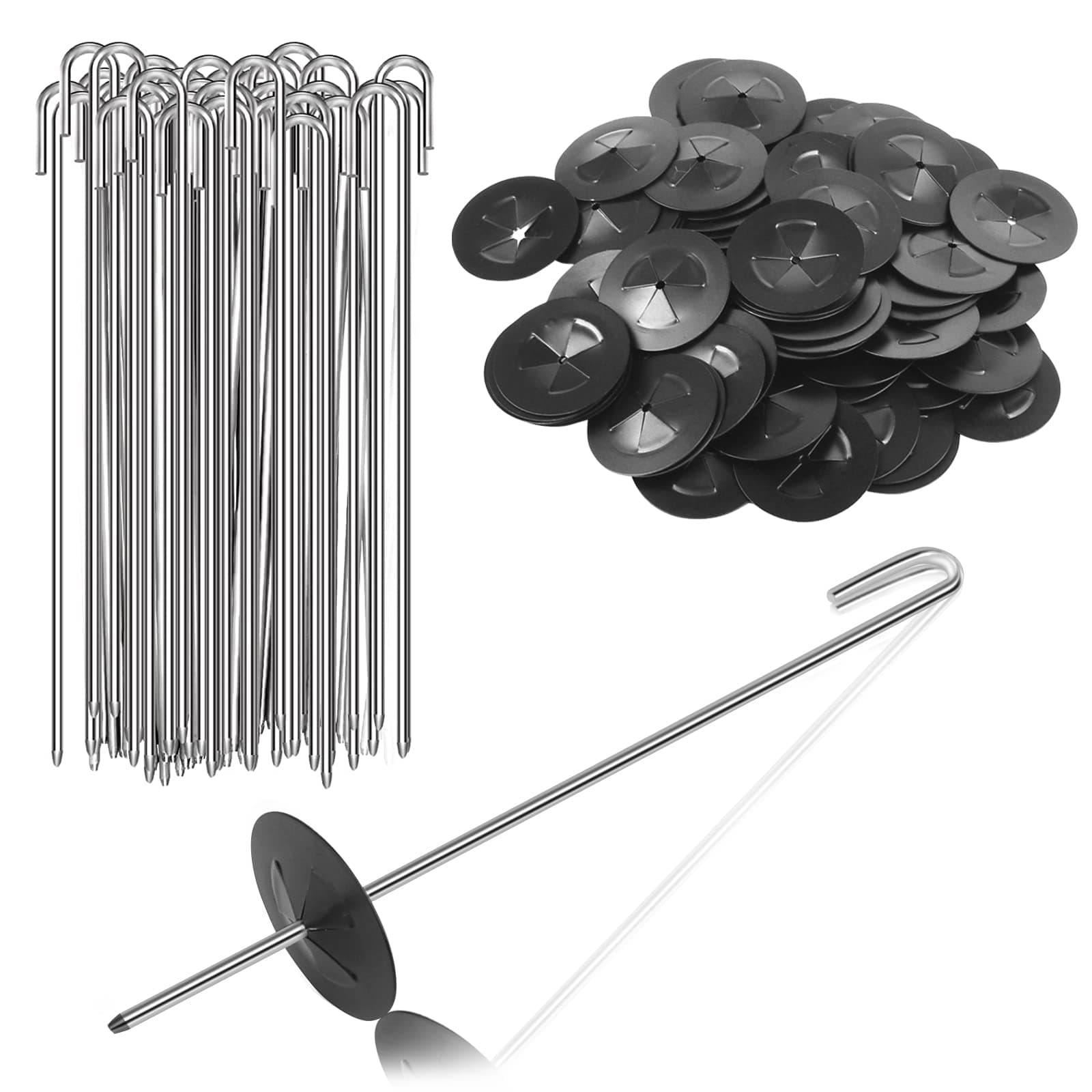 Solar Panel Bird Guard Fastener Clips,100 Sets Solar Critter Guard Clips for Attaching Guard Wire to Solar Panels,Premium Stainless Steel Fasteners Clips for Squirrel Proof Bird Pigeon Fence