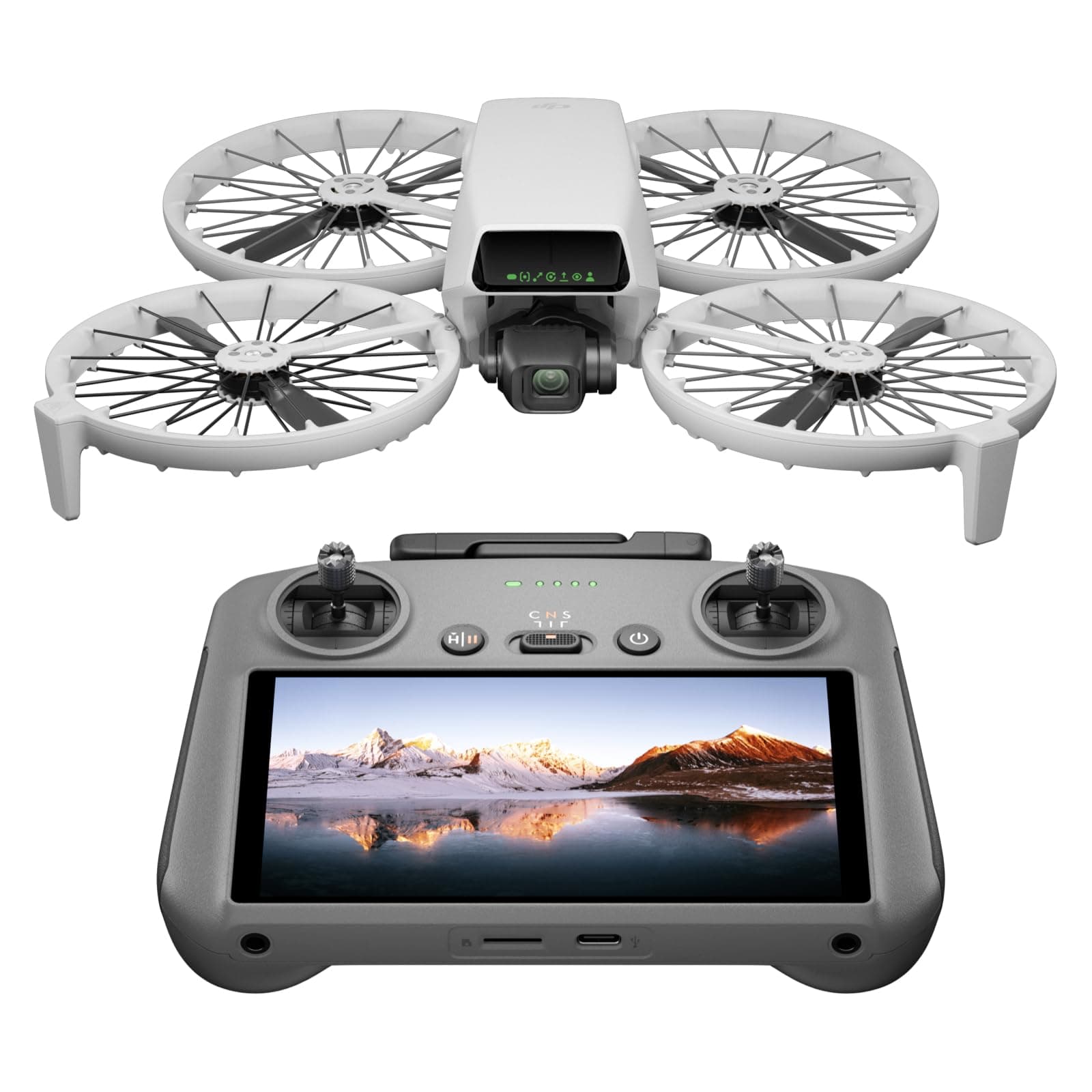 - DJI Flip With RC 2 Screen Remote Controller, Follow Me Drone With 4K UHD Camera for Adults, Under 249 g, 3-Axis Gimbal Stabilization, 44000ft/13km Video Transmission, Palm Takeoff, 31-Min Flight Time