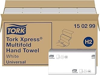 Xpress Multifold Paper Hand Towels 150299 - H2 Universal Folded Hand Towels for Dispenser, Economic, 2-Ply, White - 20 x 237 Sheets