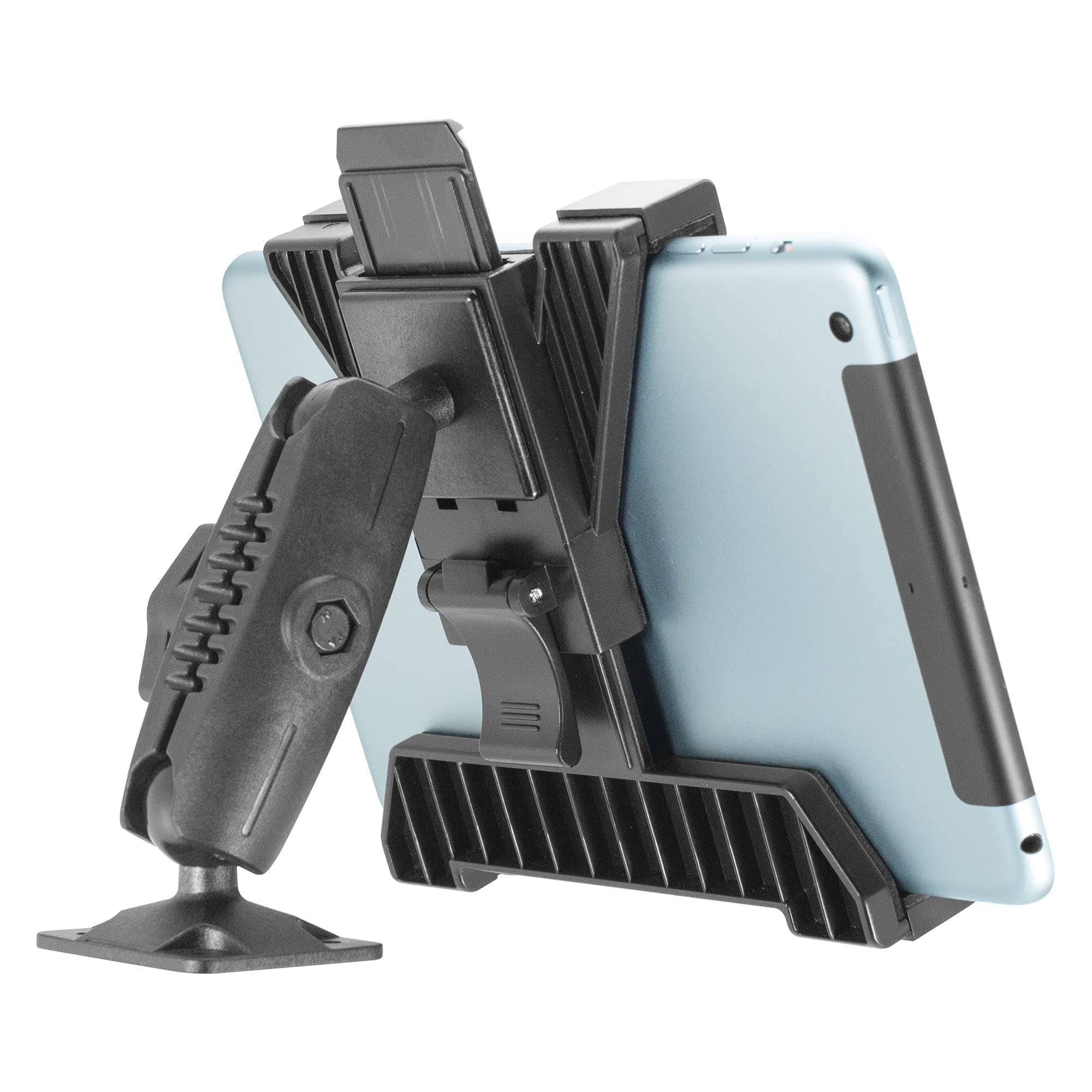 iBOLT TabDock Bizmount AMPs - Heavy Duty Drill Base Tablet Holder/Mount for All 7" - 11" Tablets- Great for Commercial Vehicles, Trucks, and Wall Mounting- Features 1 inch / 25mm Ball Joint
