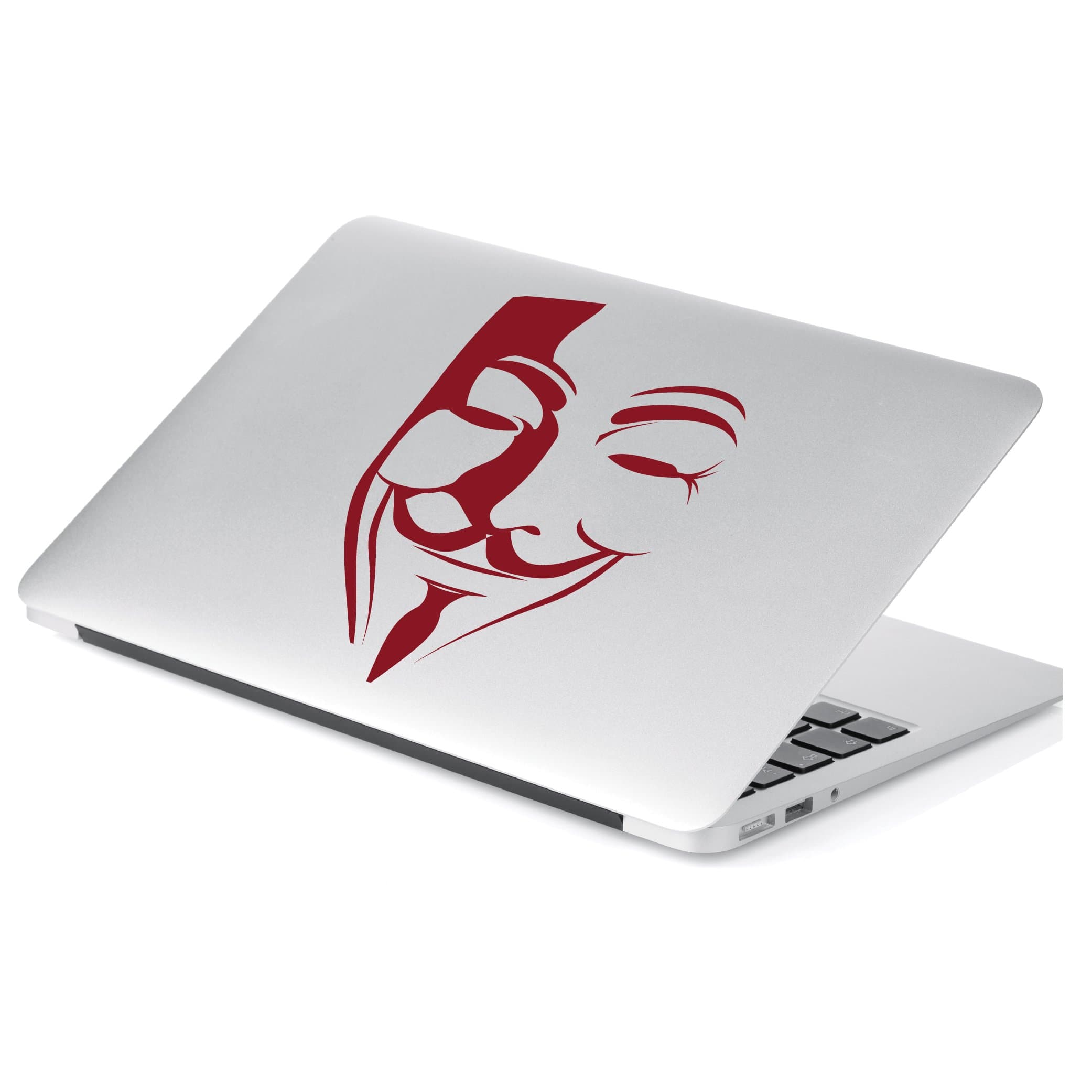 Yoonek Graphics V for Vendetta Decal Sticker for Car Window, Laptop, Motorcycle, Walls, Mirror and More. # 547 (6" x 4", Dark Red)