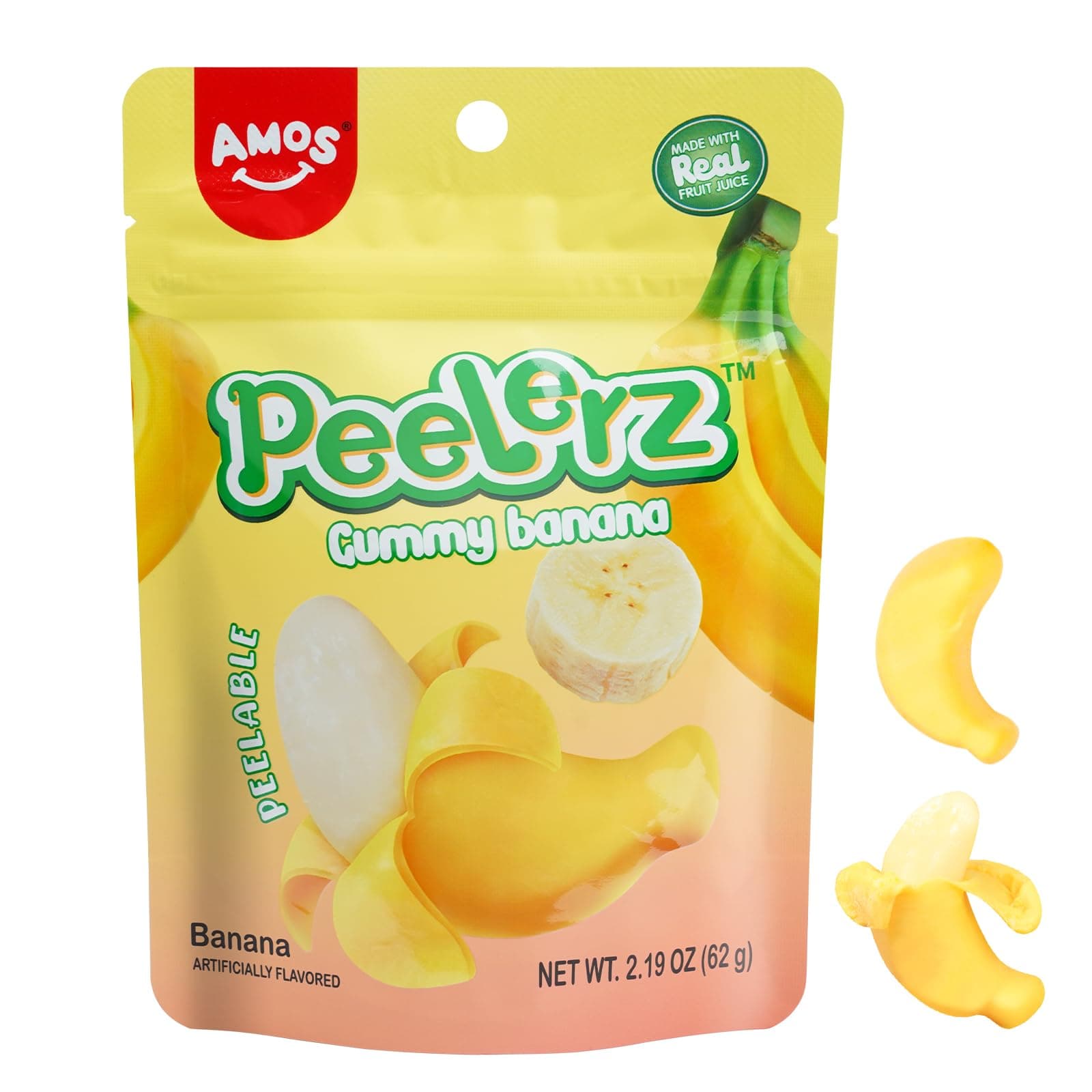 Amos Peelerz Gummy Peach Candy