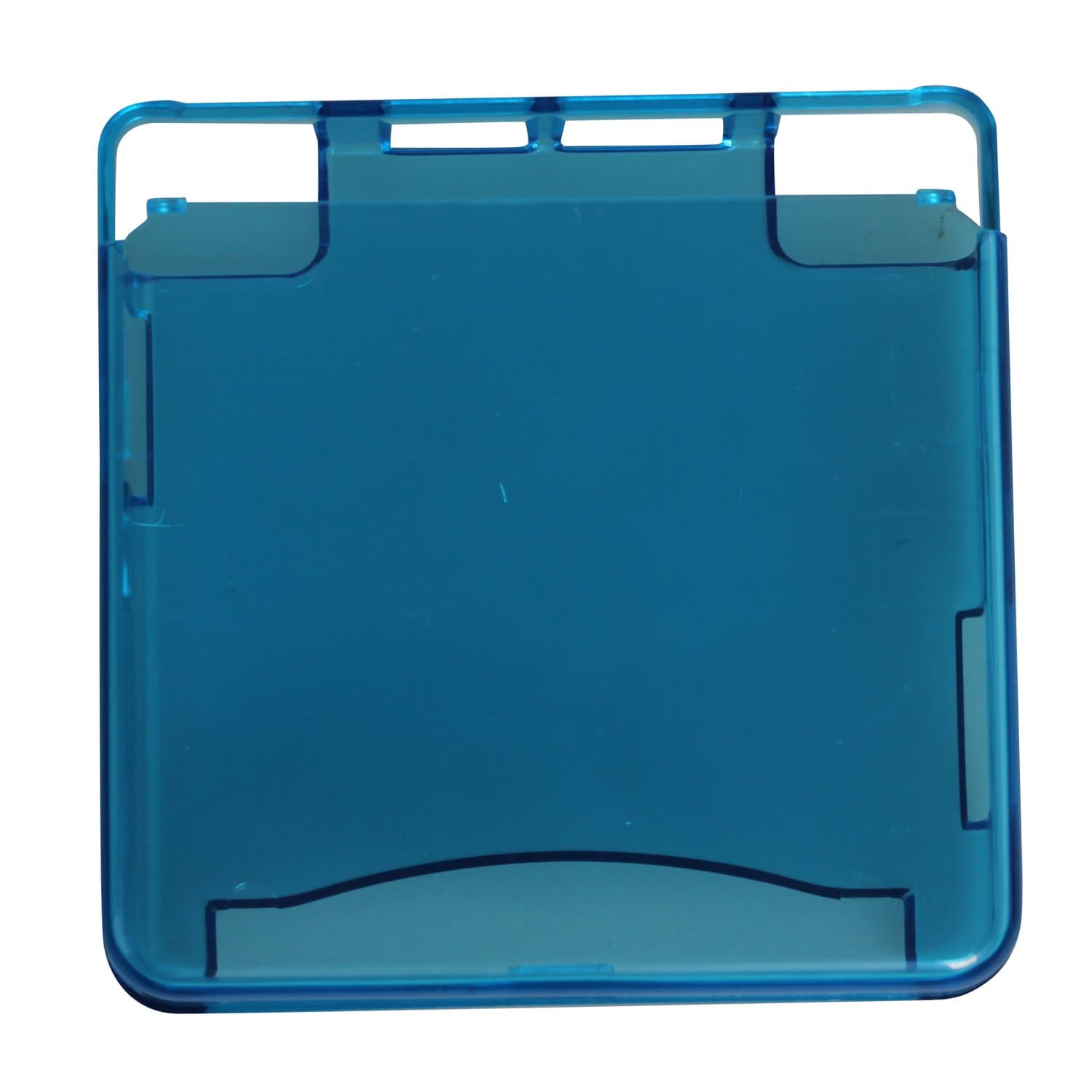 Upper and Lower Lid Transparent Blue Hard Plastic Case Cover for Gameboy Advance SP/GBA SP Console (1pc Transparent Blue)