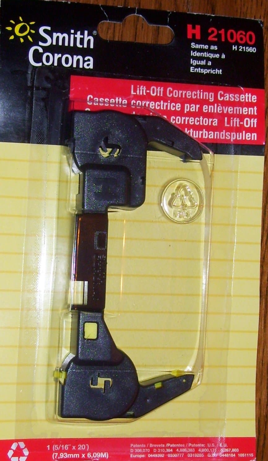 Smith CoronaCASSETTE LIFT OFF CORRECTING CASSETTE, 1/EA ( 21060 )