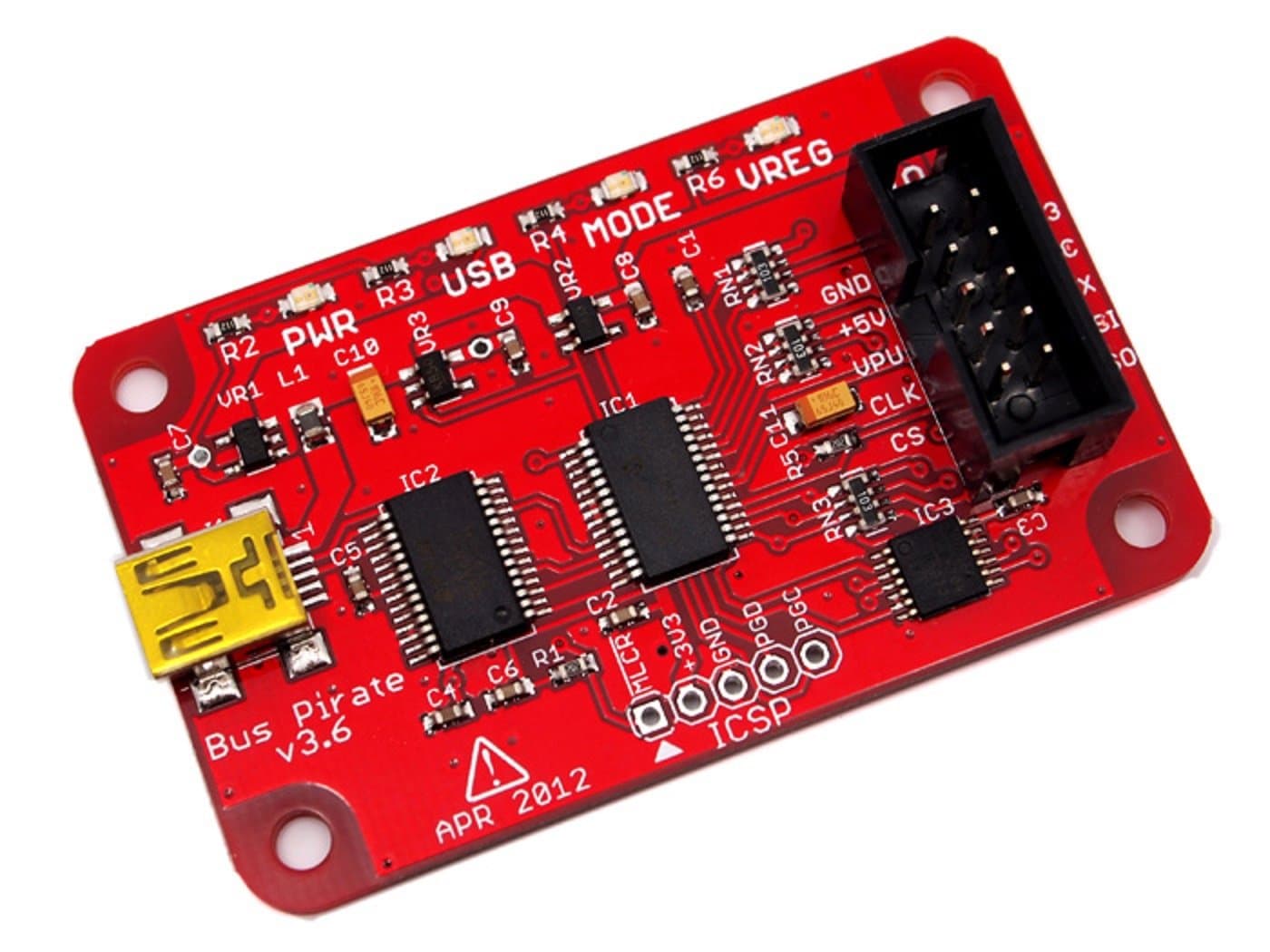 SeeedStudio - Bus Pirate v3.6 - Universal Serial Interface - DIY Maker Open Source BOOOLE