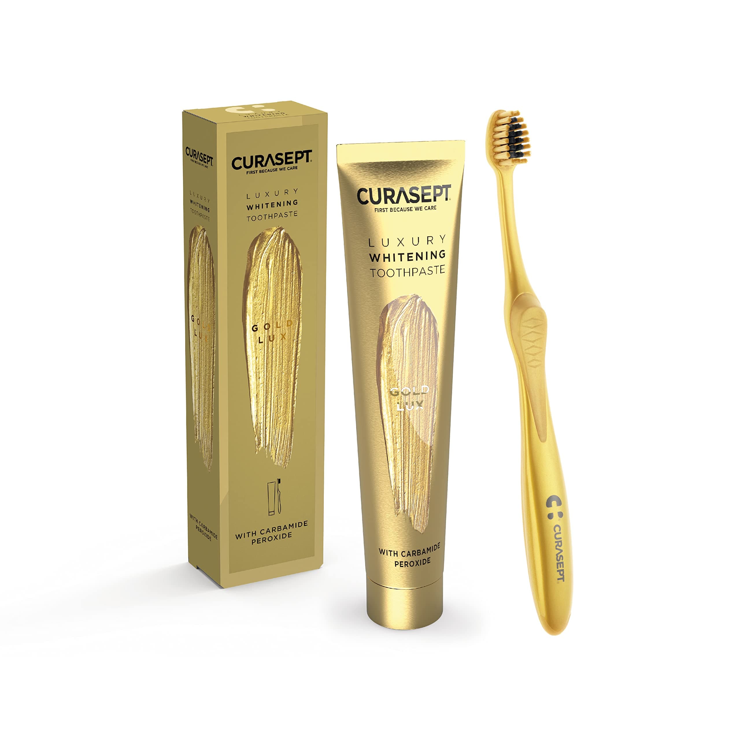 Gold Lux - Whitening Toothpaste 75 Ml + Toothbrush