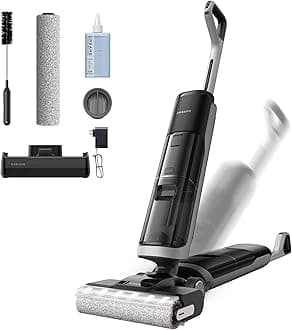 H14 Pro Wet Dry Vacuum Cleaner, 180° Lie-Flat Vacuum Mop, 140°F Washing and Fast Hot Air Drying, Powerful 18kPa Suction Floor Cleaner Machine, Easy GlideWheel Movement, Smart App Control