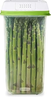 Rubbermaid FreshWorks Saver, Medium Tall Produce Storage Container, 12.7-Cup