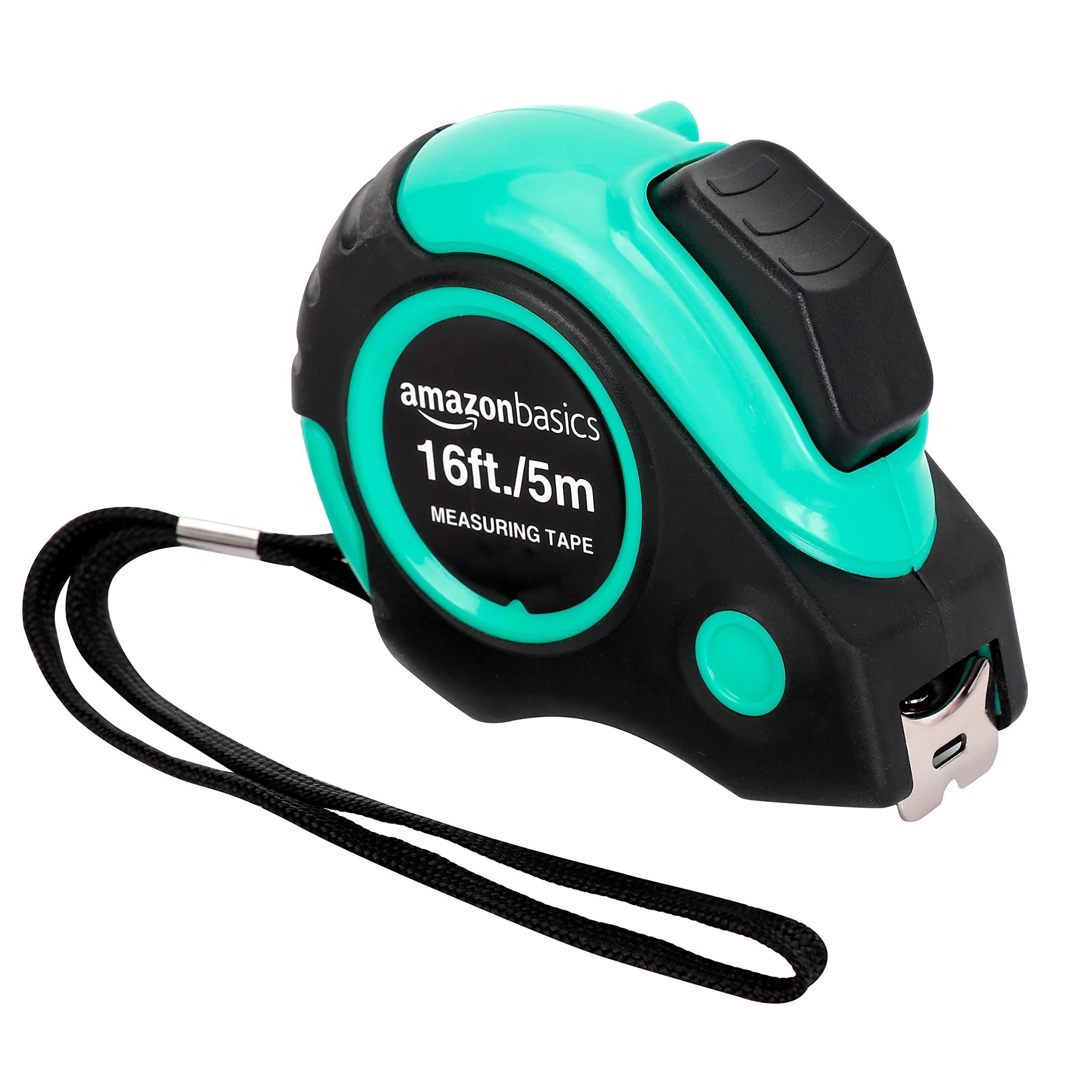 Amazon Basics Tape Measure - 4.8 m et, Turquoise