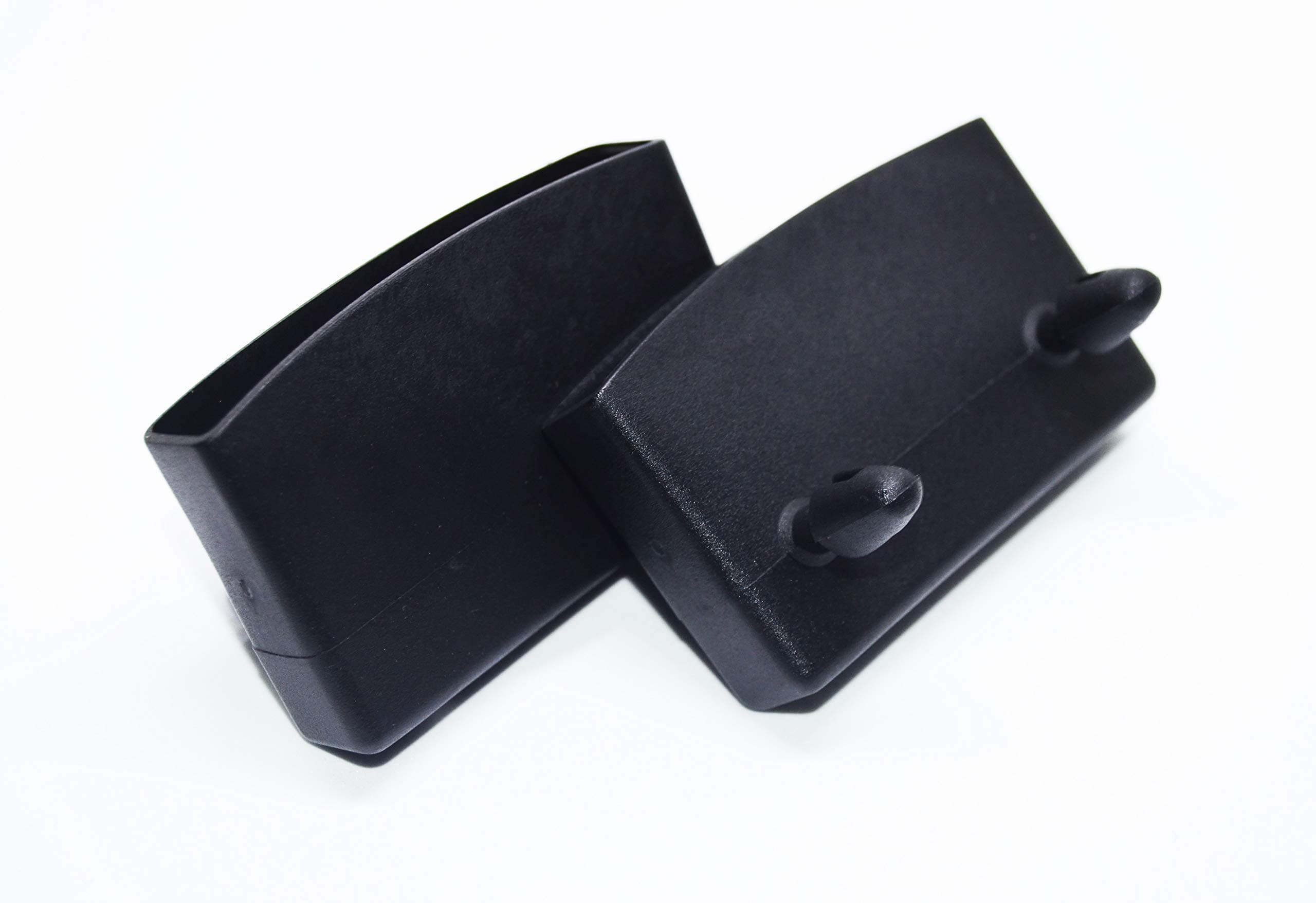 Husseinbolt New replacement 50-55mm side rail bed slat holders/caps (Model A End) for single, double and king size beds (Pack of 8 caps)