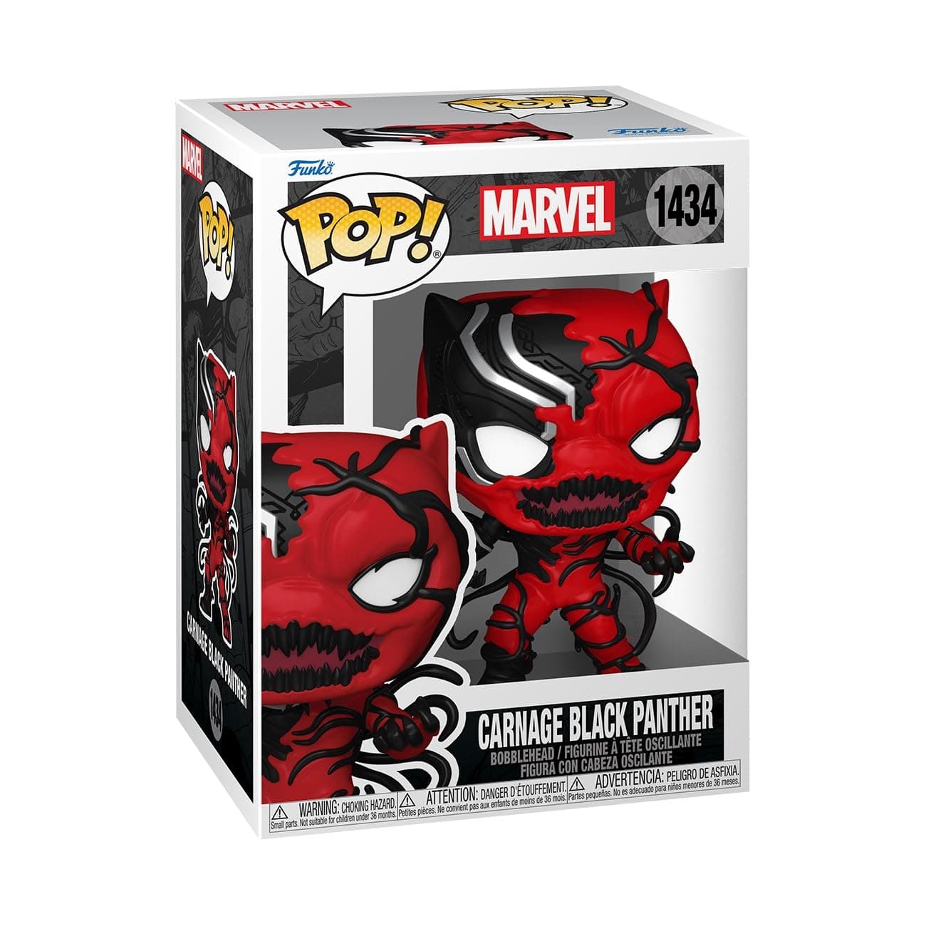 Funko Pop! Marvel: Carnageized - Black Panther - Marvel Comics - Collectable Vinyl Figure - Gift Idea - Official Merchandise - Toys for Kids & Adults - Comic Books Fans - Model Figure for Collectors