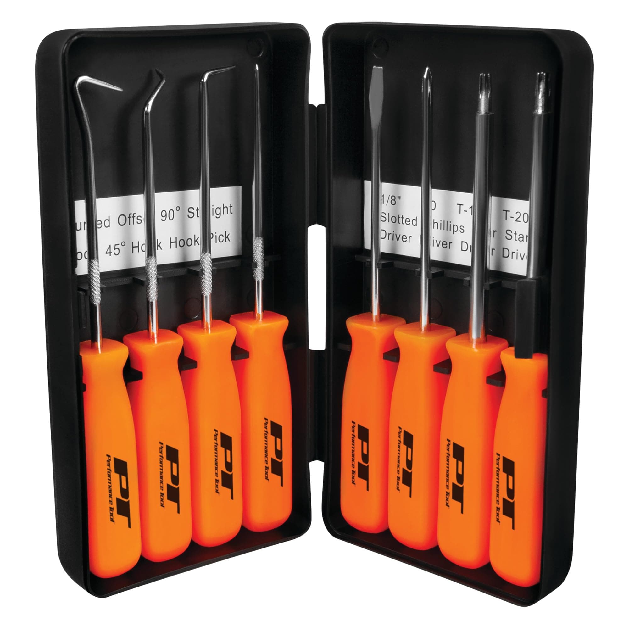 W941 8-Piece Specialty Pick/Driver Set, Precision Pick & Hook Set with Scraper