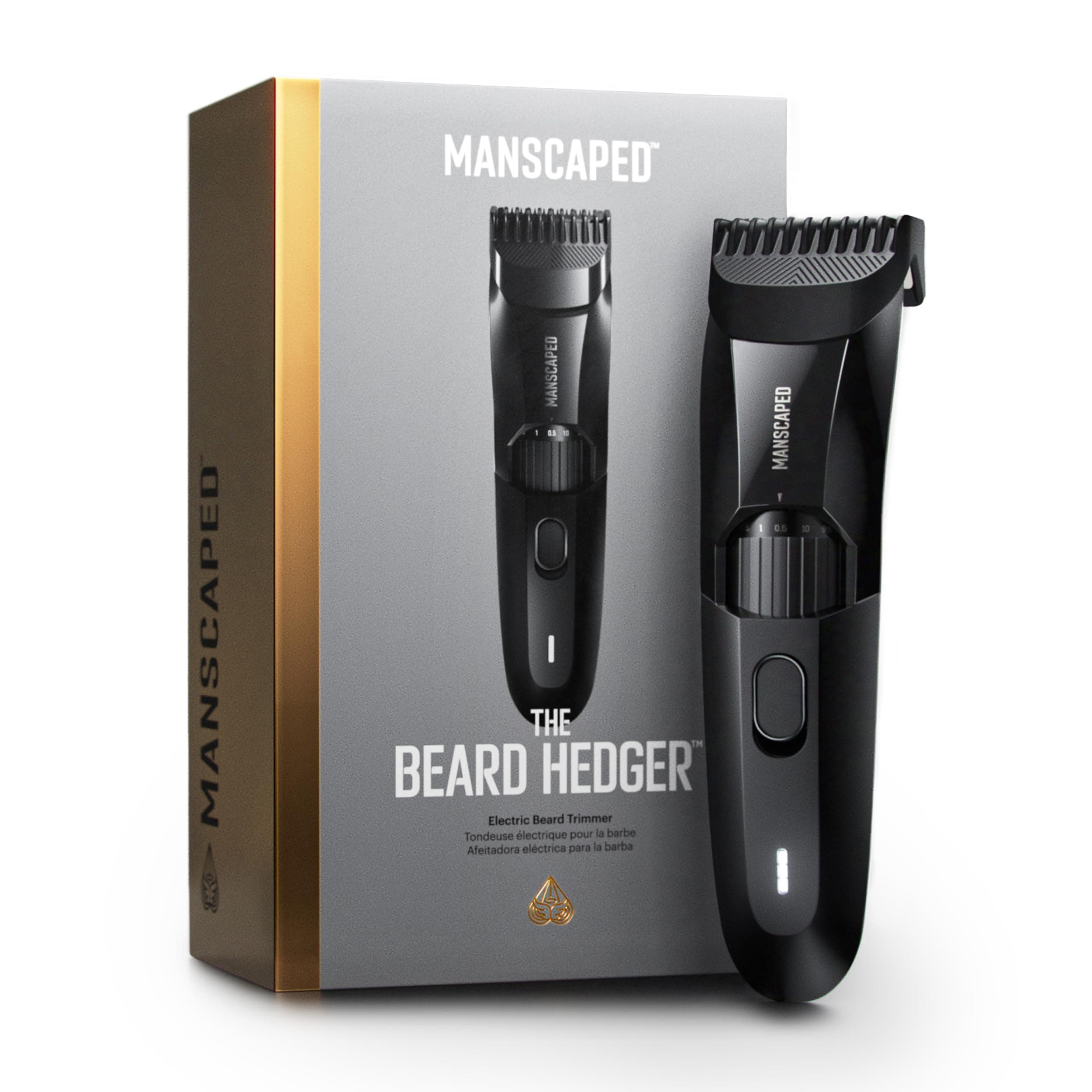 Beard Hedger™ Premium Precision Beard Trimmer, 20 Length Adjustable Blade Wheel, Stainless Steel T-Blade for Precision Facial Hair Trimmer, Trimmer