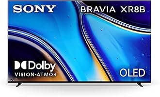 Sony 55 Inch OLED 4K Ultra HD TV BRAVIA XR8B Smart Google TV with Dolby Vision HDR and Exclusive Features for PlayStation® 5 (K-55XR8B), 2025 Model