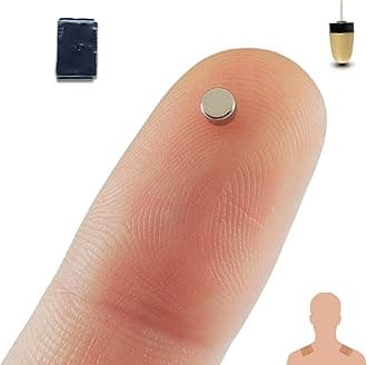 PingaOculto Spy Earpiece GSM Wireless Earphones Invisible Hidden Mini Headset Exam SIM Card Microphone Adhesive Strips - Secret Earphone Micro Ear (Spy Earpiece Nano Piece GSM + Vip Pro SuperMini)