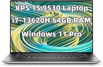 NewDell XPS 15 9530 Laptop 15.6 inch FHD+ 500 nit Screen_Intel i7-13620H 64GB RAM 2TB SSD_Intel_ Arc A370M Graphics Webcam USB Type-C Backlit KYB Fingerprint Reader WiFi Thunderbolt 4 Windows 11 Pro