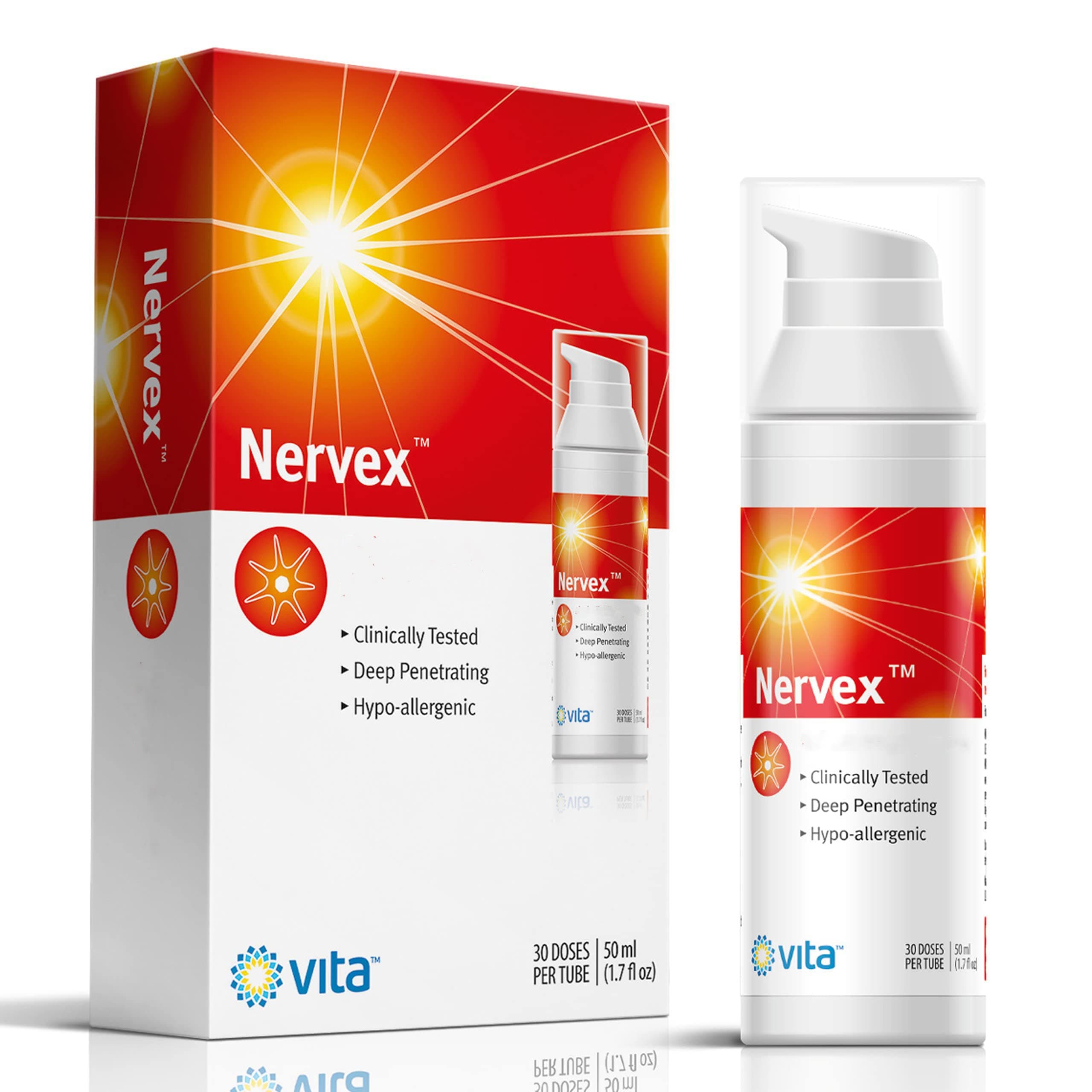 Nervex Maximum Neuropathy Support, Scientifically Developed for Effective Natural Fast Cream for Feet, Hands, Legs, Toes