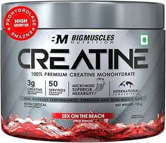 Creatine [155g, 50 Servings]|Sex On The Beach | Micronized Creatine Monohydrate To Support Lean Muscle Repair & Recovery|Increase Strength&Athletic Performance,Powder, 1 count