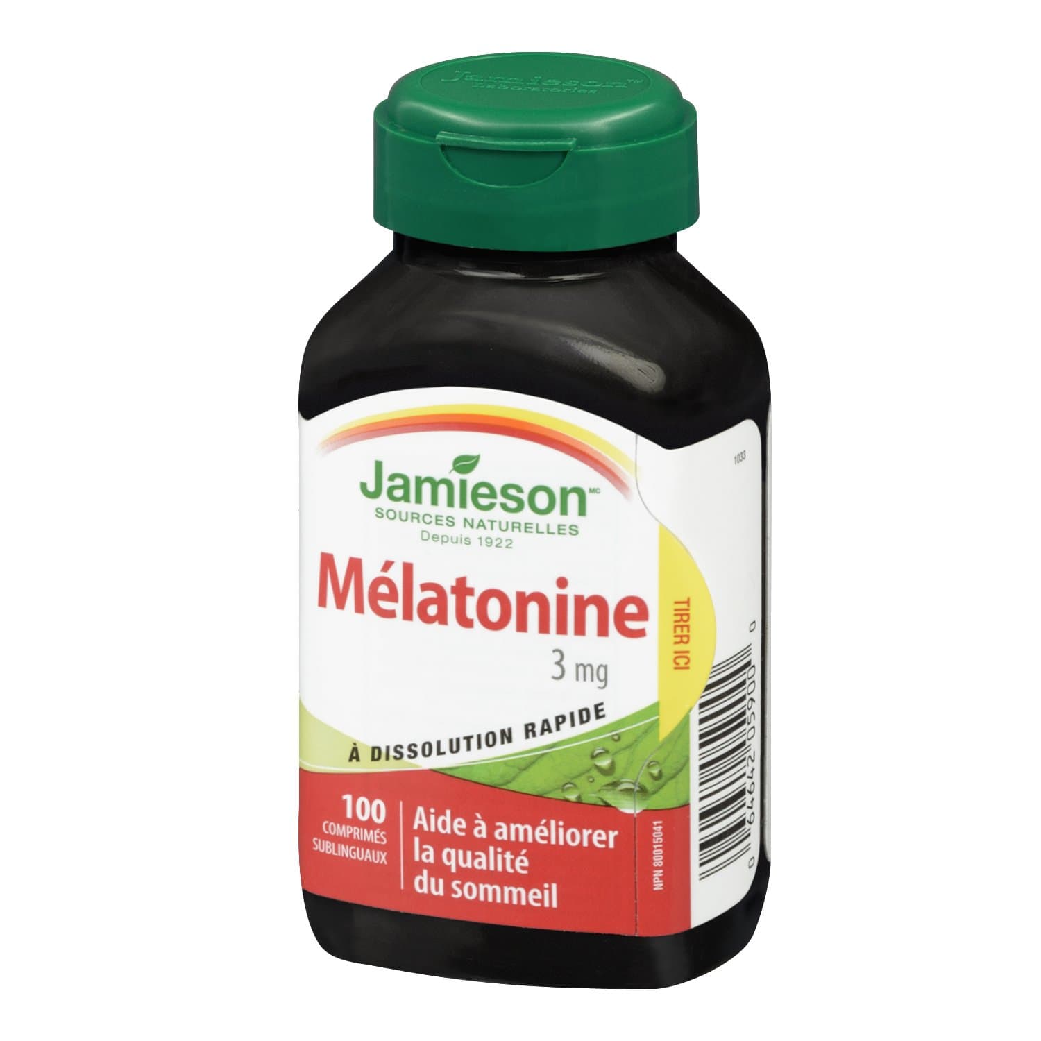 Melatonin Fast Dissolving 3mg 100 Sublingual Tablets by Jamieson