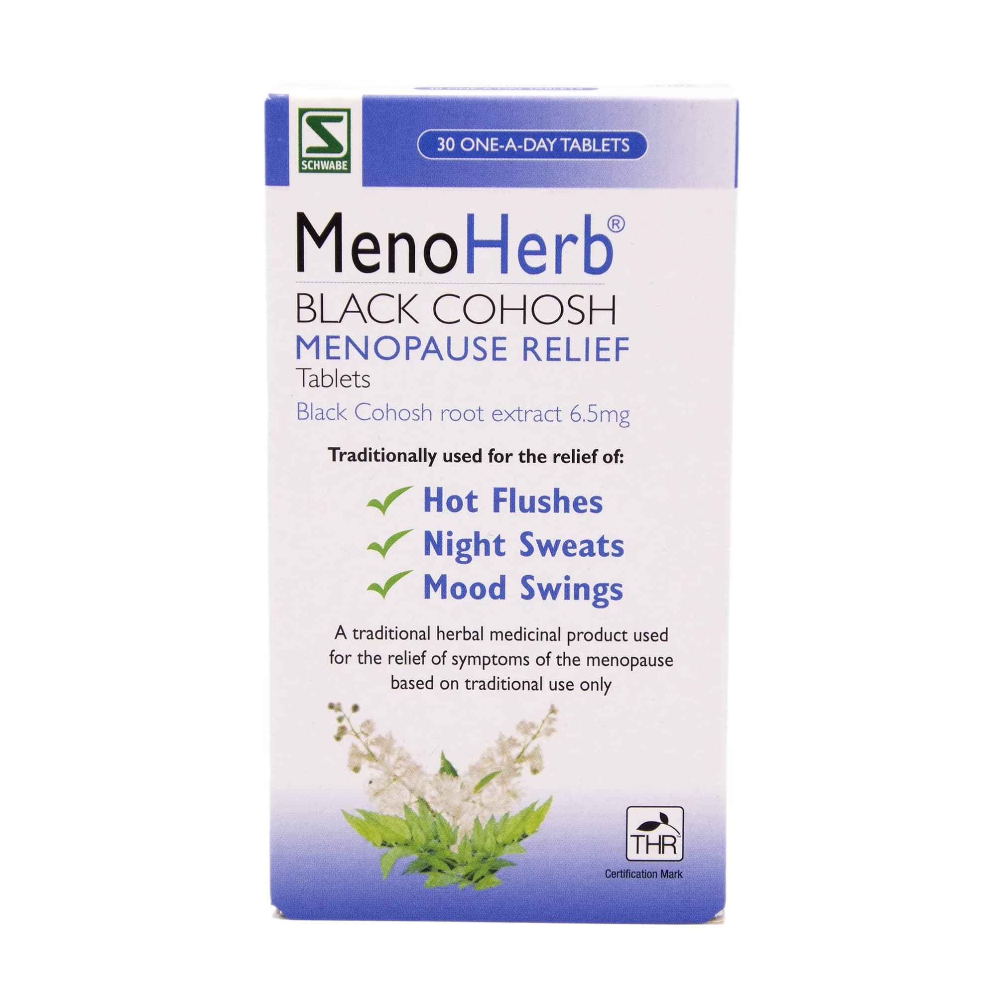 Menoherb Balck Cohosh Root Extract 6.5mg - 30 Tablets