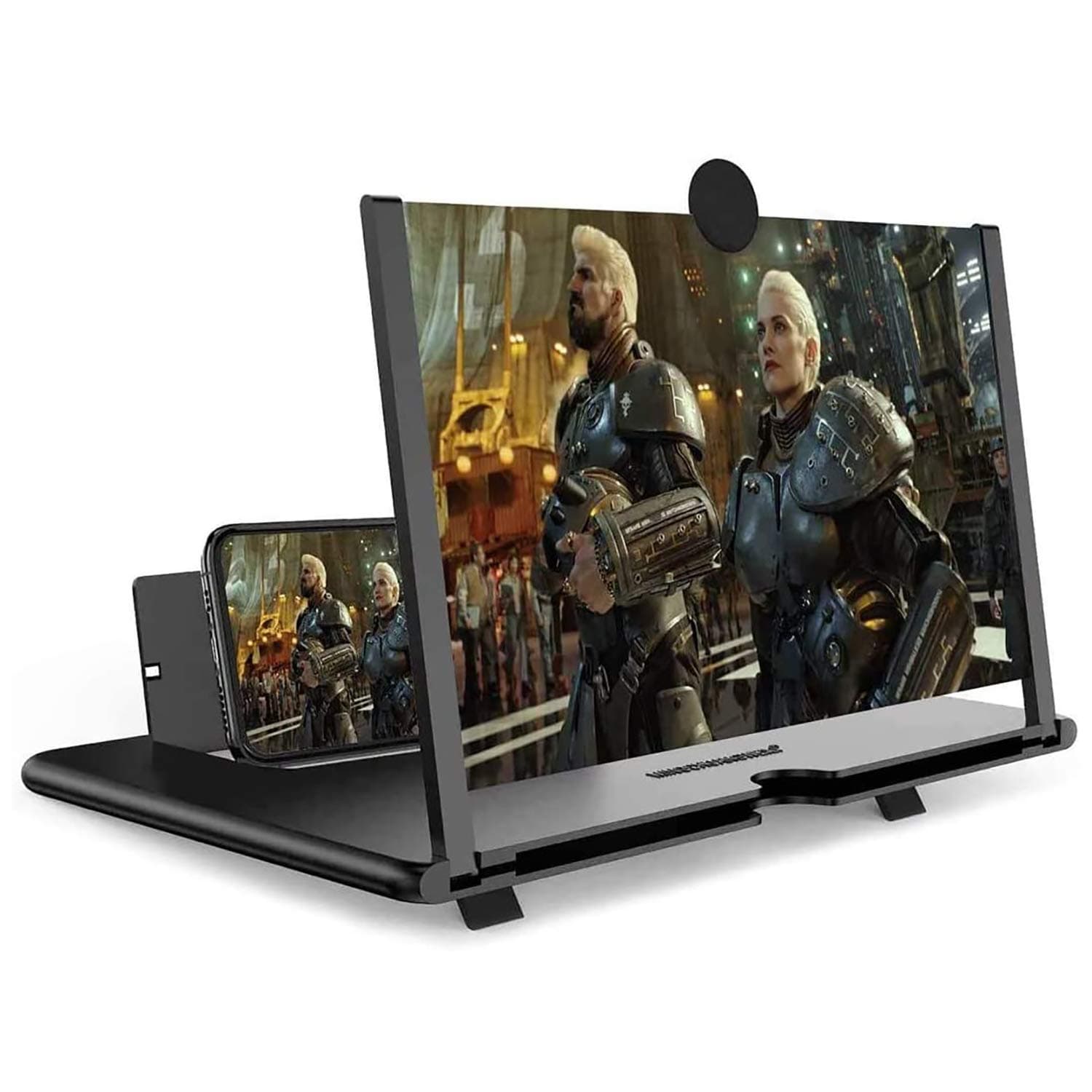 14 Inch Smartphone Screen Magnifier 3D HD Foldable Amplifier Phone Stand with Adjustable Angle Gift for Mom Dad Family Portable Universal Enlarger Movies Gaming Video