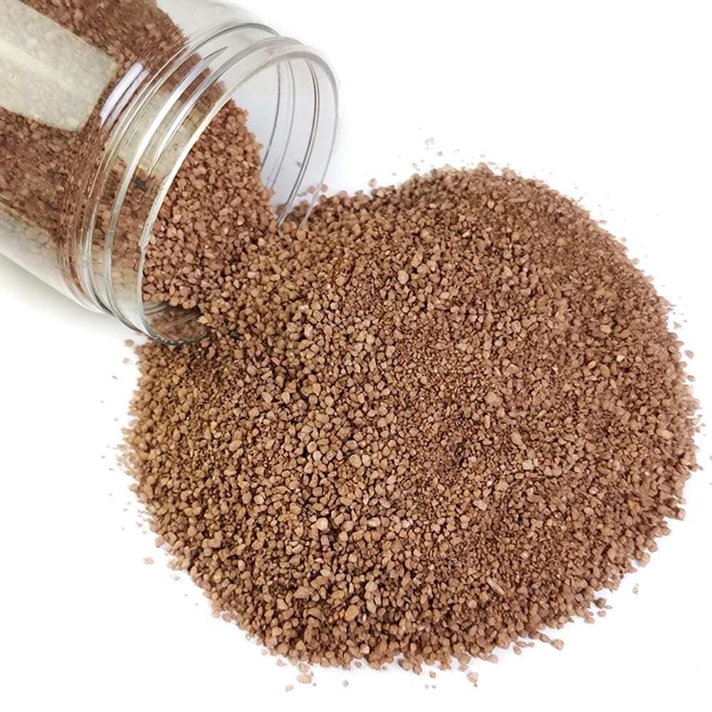 Nature Brown Sand 1.75 LB Unity Sand Bulk with Storage Container for Arts Crafts,Vase Filler,Succulent Soil Cover,Home Accents Decoration,Hamster Bathing Hermit Crab Bottom Decor,Zen Garden