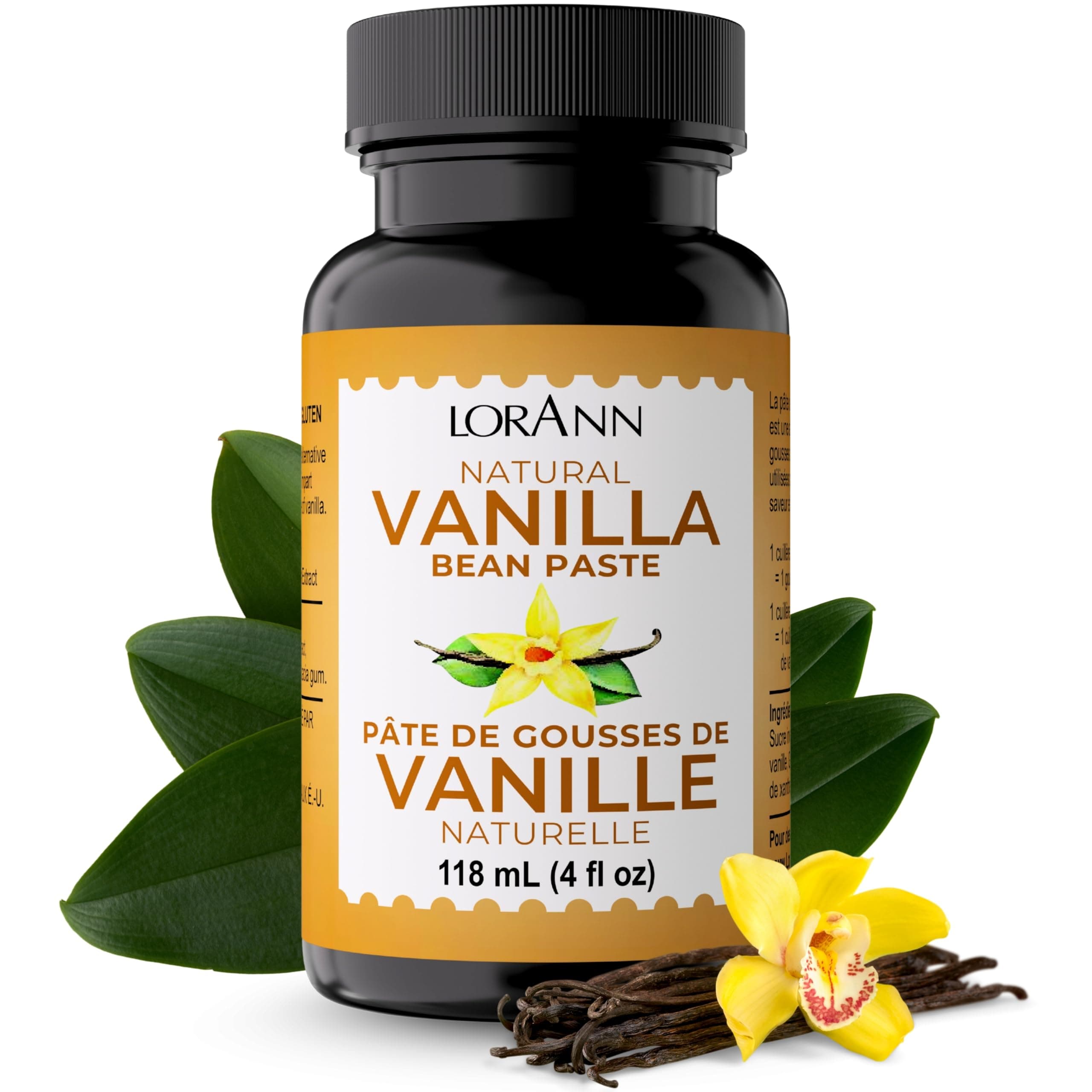 LorAnn Natural Vanilla Bean Paste, 4 ounce