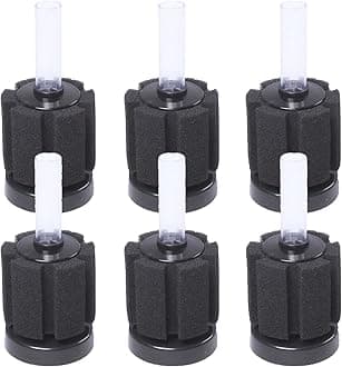 Aquarium Bio Cylinder Nano Sponge Filter 2" x 4.75", Set of 6