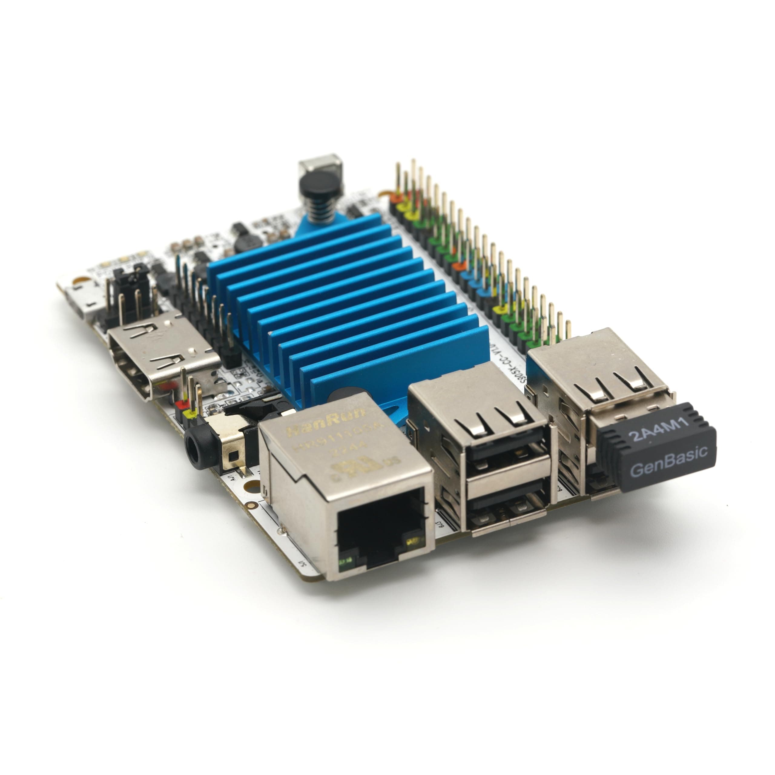 LoveRPi Libre Computer Le Potato Mini Single Board Computer with USB WiFi 4 and Heatsink (2GB WiFi 4, Libre Blue)