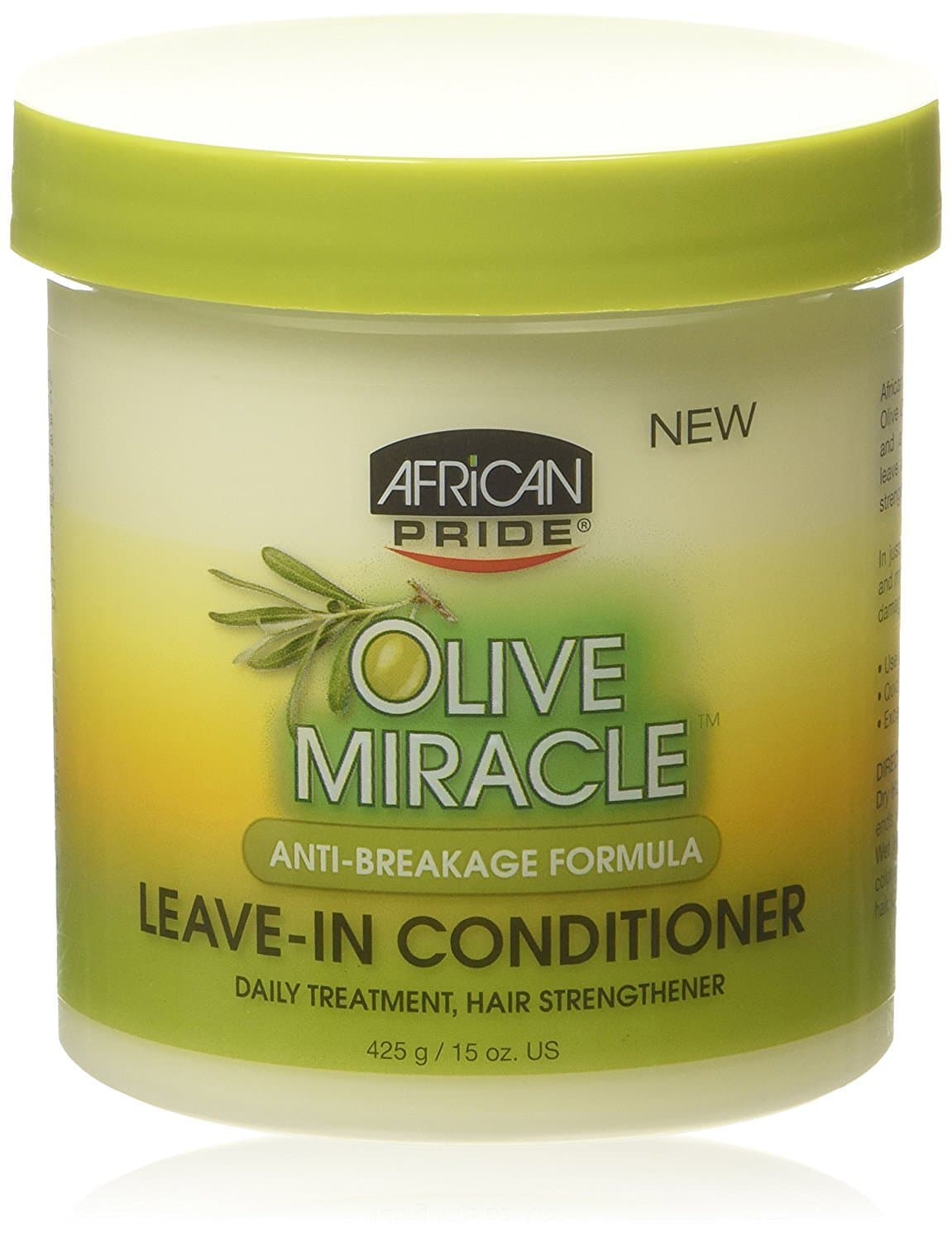 (1 Pack)) - African Pride Olive Miracle Leave-in Conditioner Creme 440ml