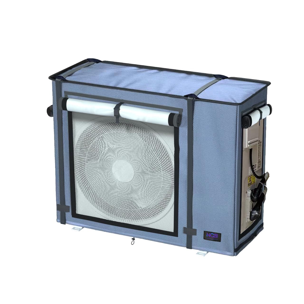 Mini Split Cover for Outdoor Units,38.2"L x 17"W x 32.7"H,AC Protector for 24000-36000 BTU,600D Waterproof Air Conditioner Cover,Grey.