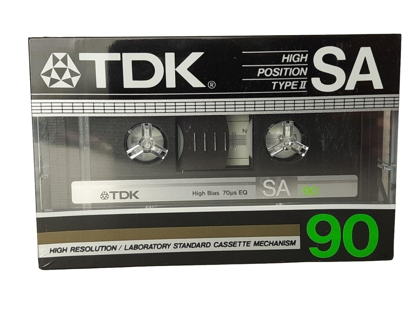 SA 90 minute Super High Resolution Type II Audio Cassette Tape