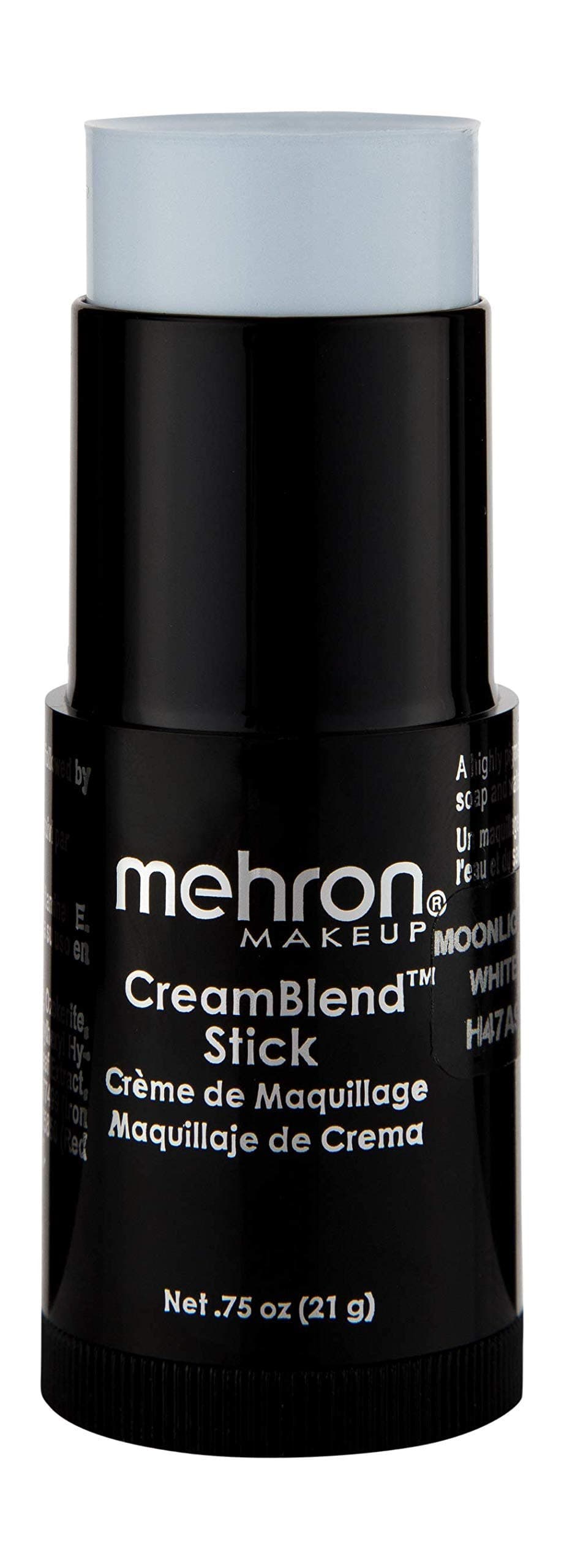 Mehron Makeup CreamBlend Stick, MOONLIGHT WHITE - .75oz