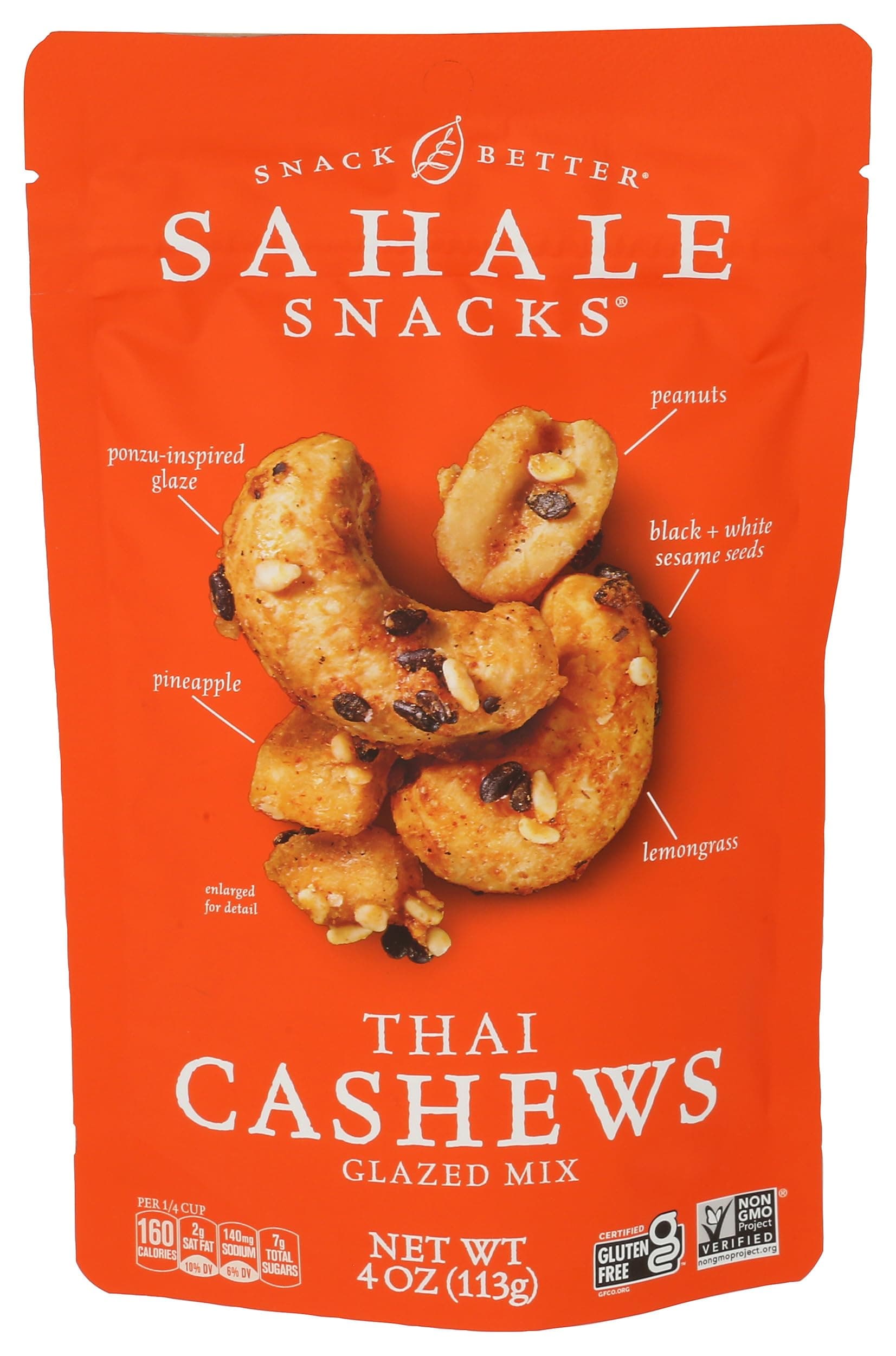 Sahale Snacks Thai Cashews Glazed Mix, 4 Ounces