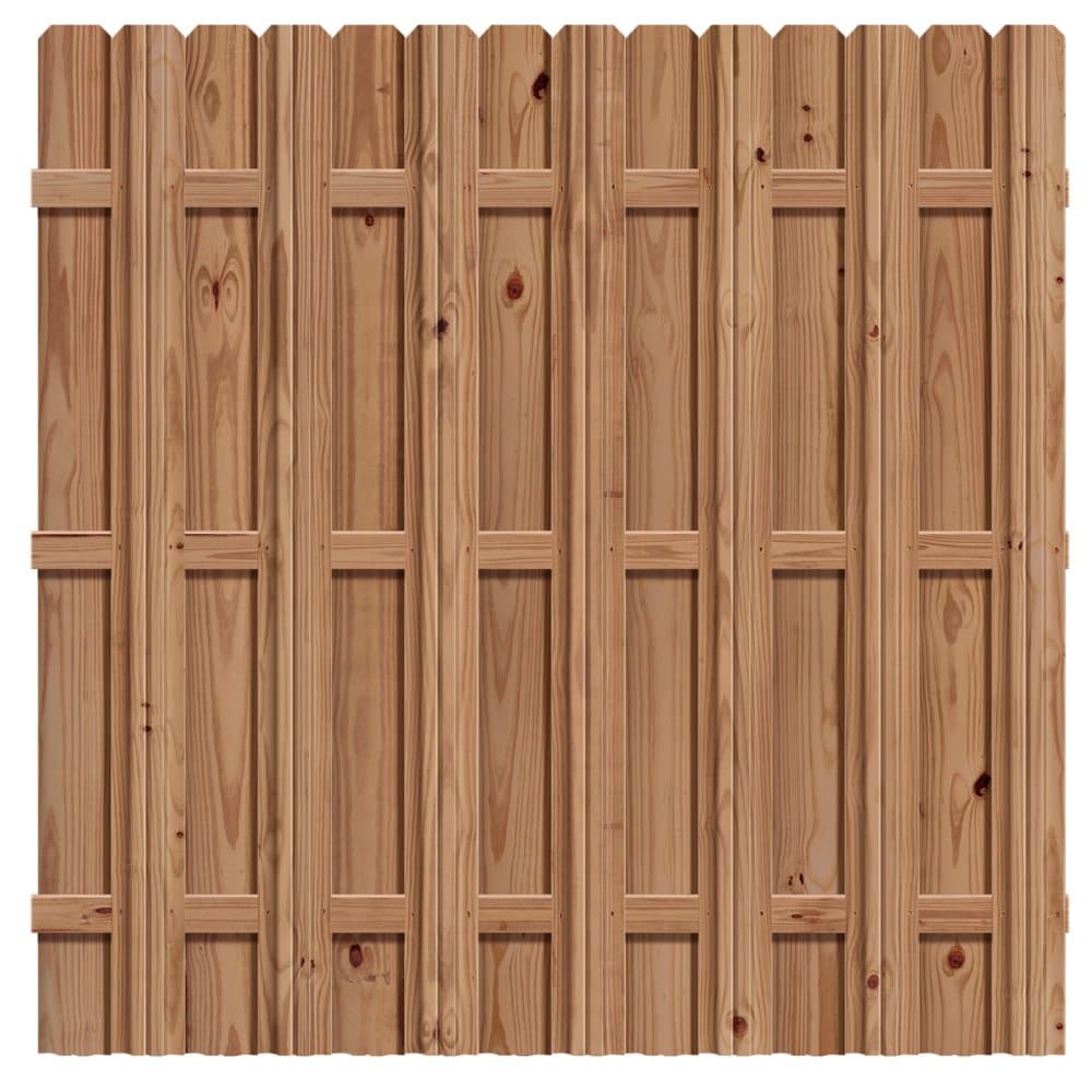 Outdoor Essentials Pressure-Treated Cedar-Tone Multi-Style Fence Panel Kit, 6 ft. x 6 ft.