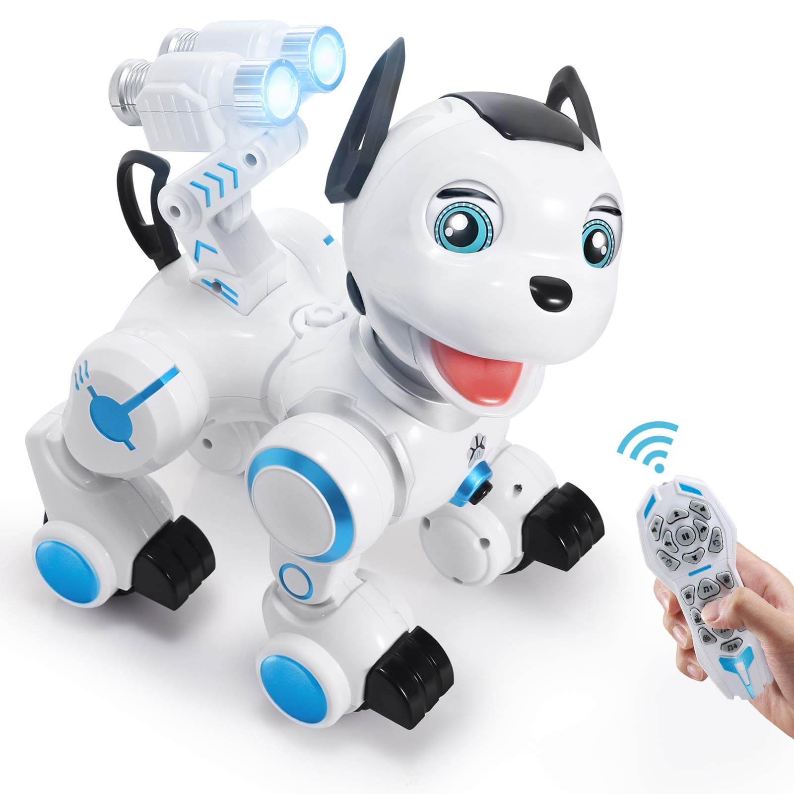 SGILE Robot Toy,RC Robot Interactive Intelligent Walk Sing Dance Programmable Robot Gift for Kids (Dog)